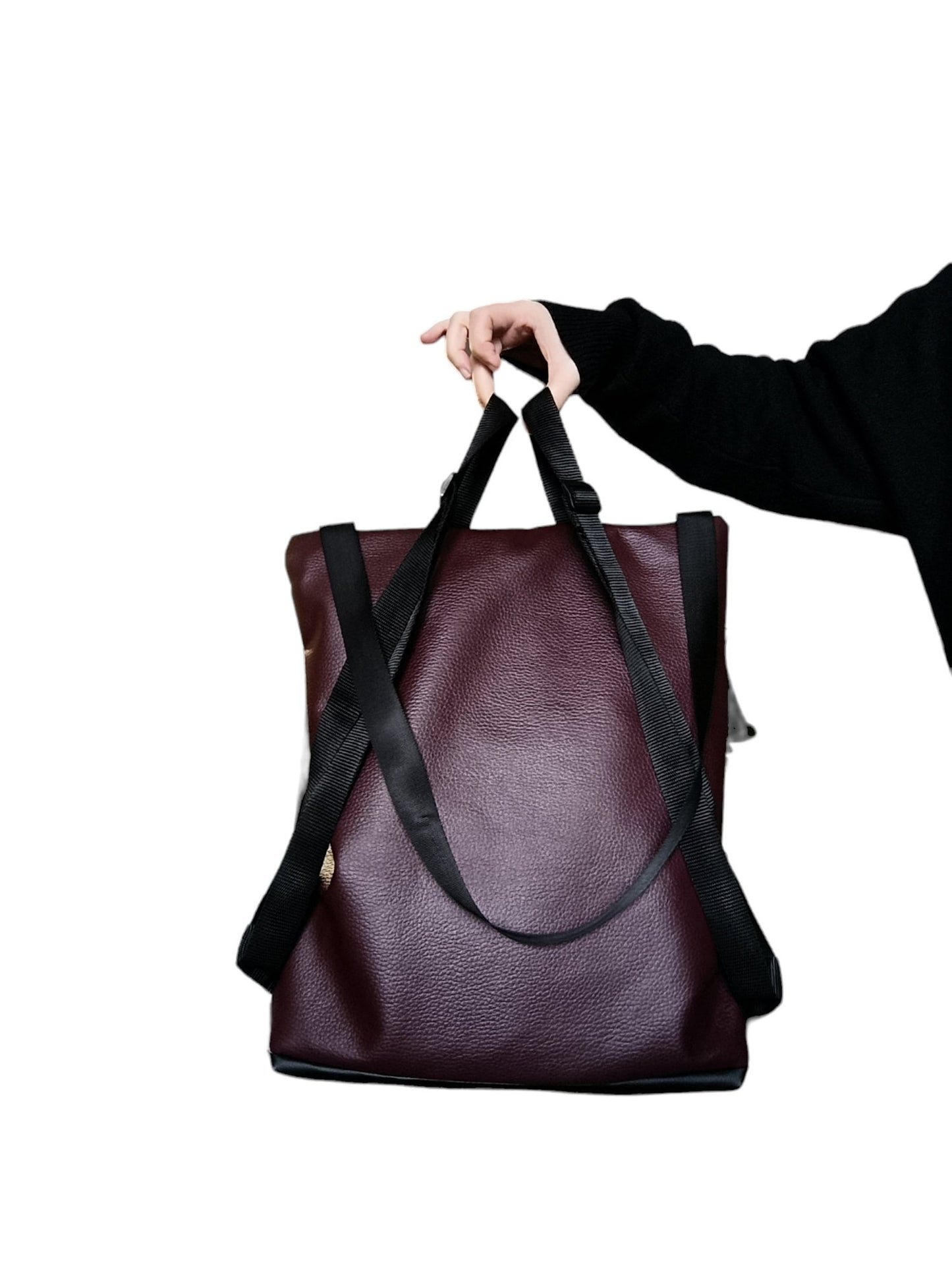 Zaino donna, borse convertibili, borsa zaino in pelle sintetica, zaino impermeabile, borse fatte a mano, borse a spalla, idea regalo per lei - Quattroequarantotto