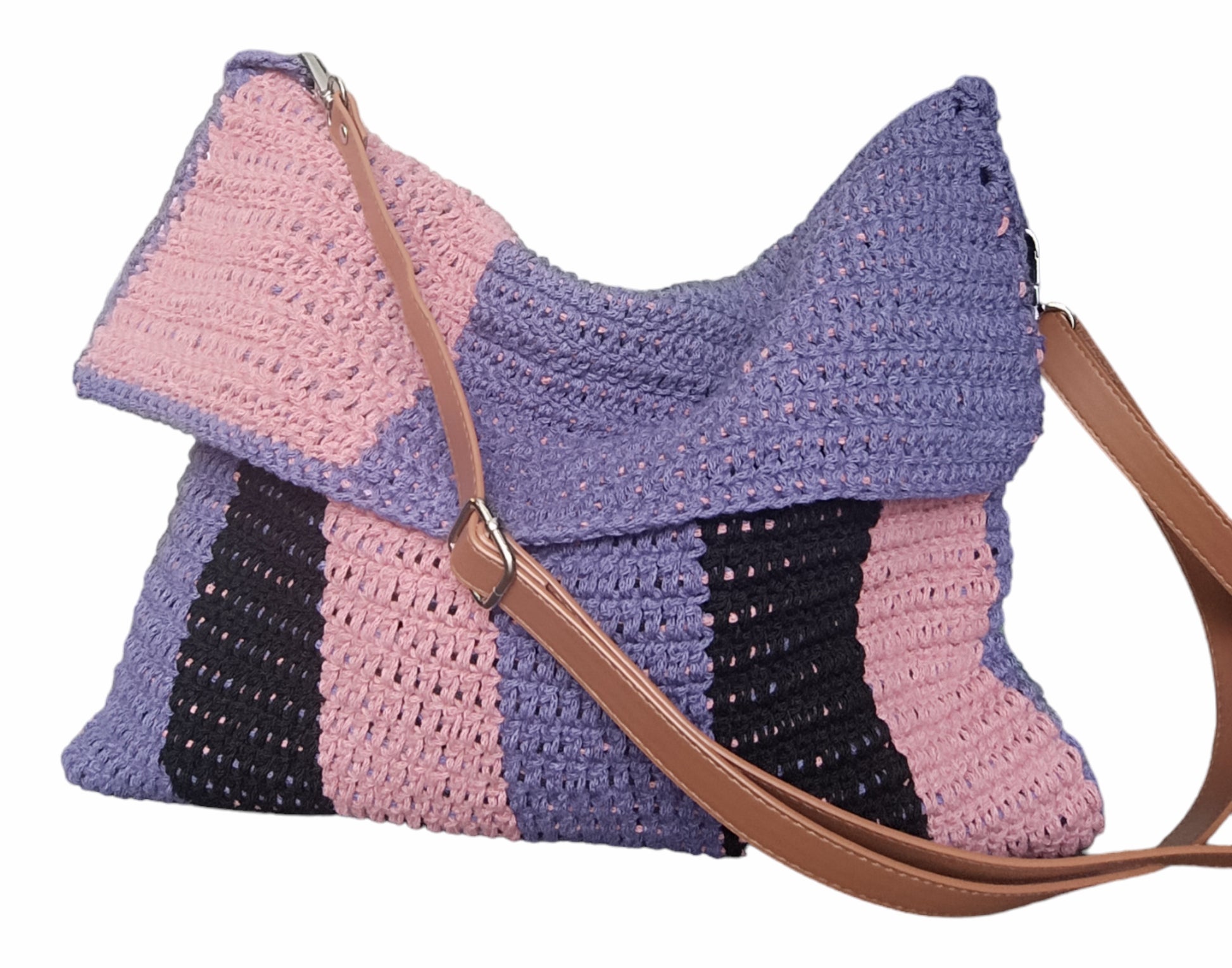 Borsa da spalla all' uncinetto - Quattroequarantotto