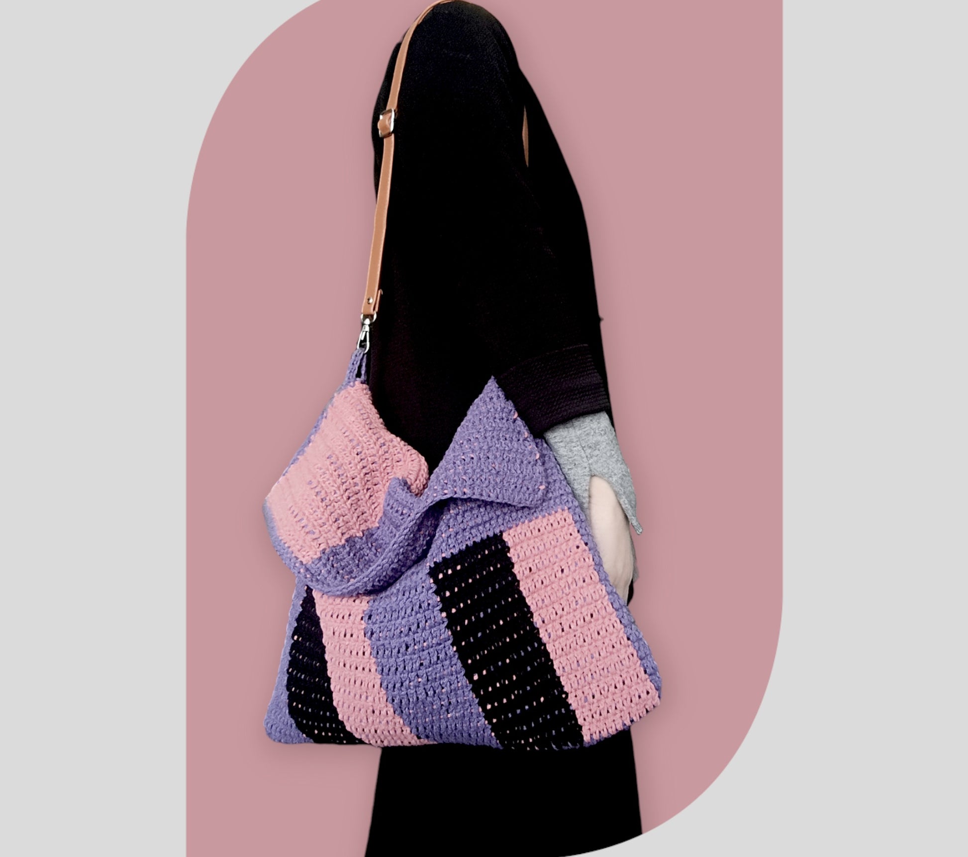 Borsa da spalla all' uncinetto - Quattroequarantotto