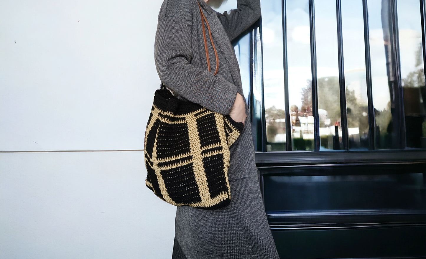 Borsa tote all'uncinetto - Quattroequarantotto