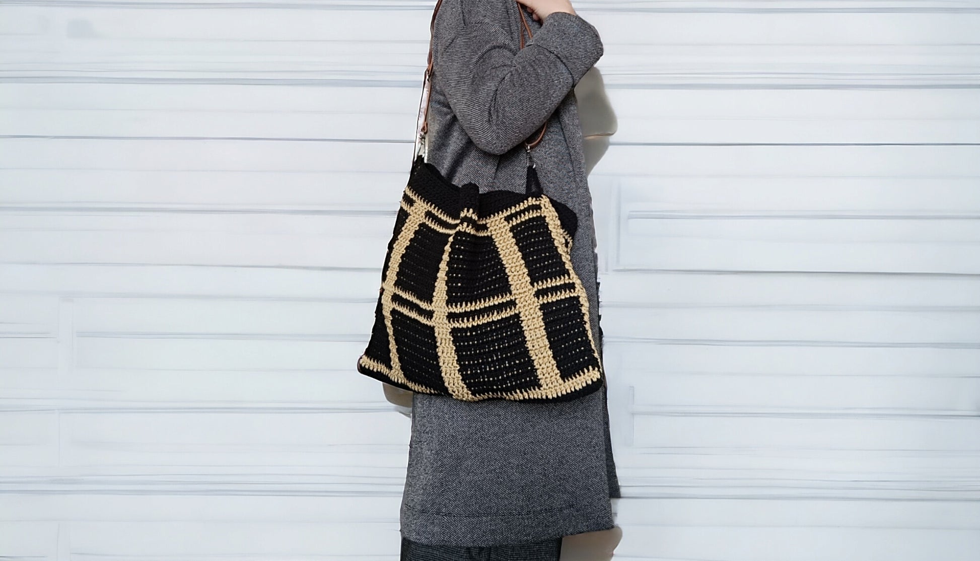 Borsa tote all'uncinetto - Quattroequarantotto