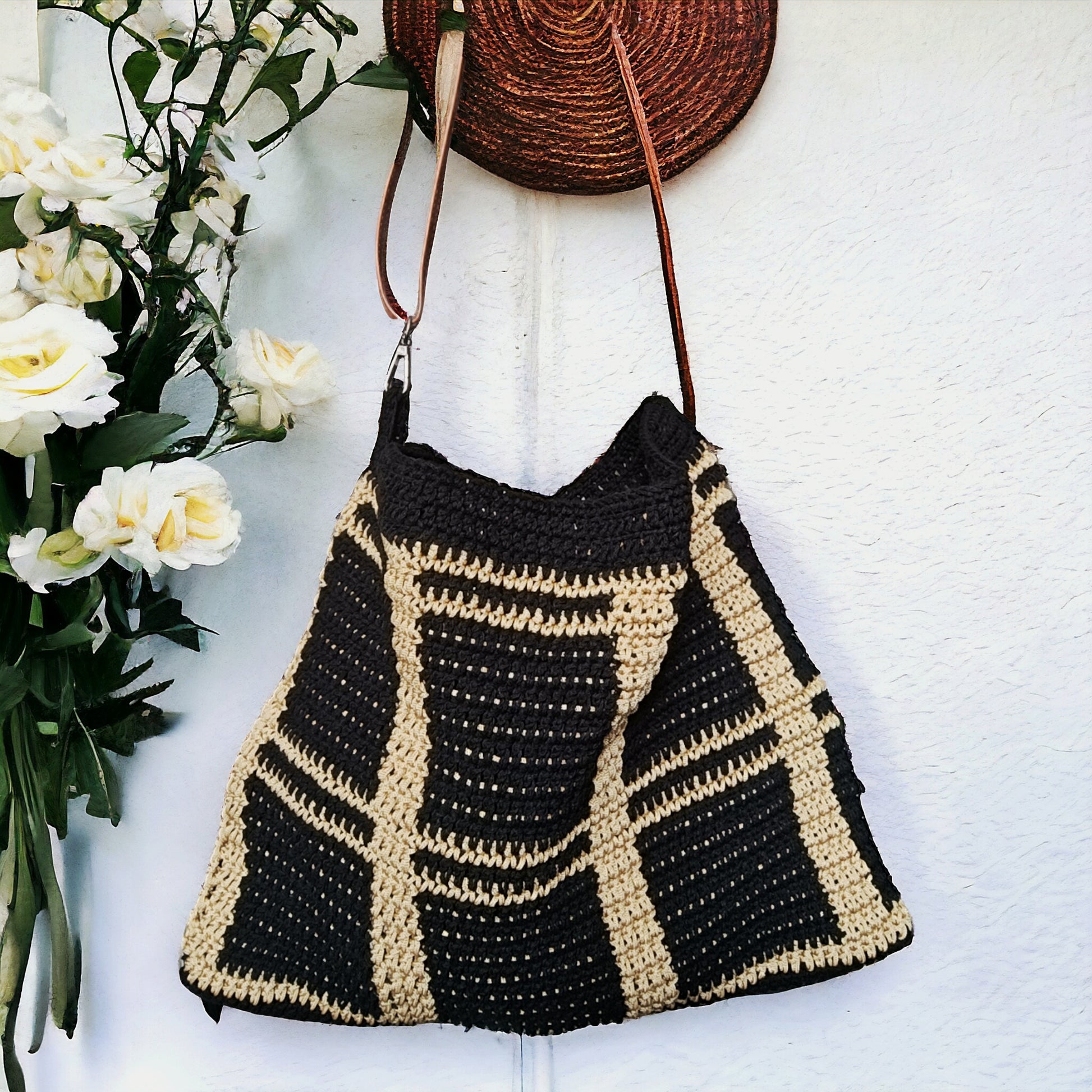 Borsa tote all'uncinetto - Quattroequarantotto