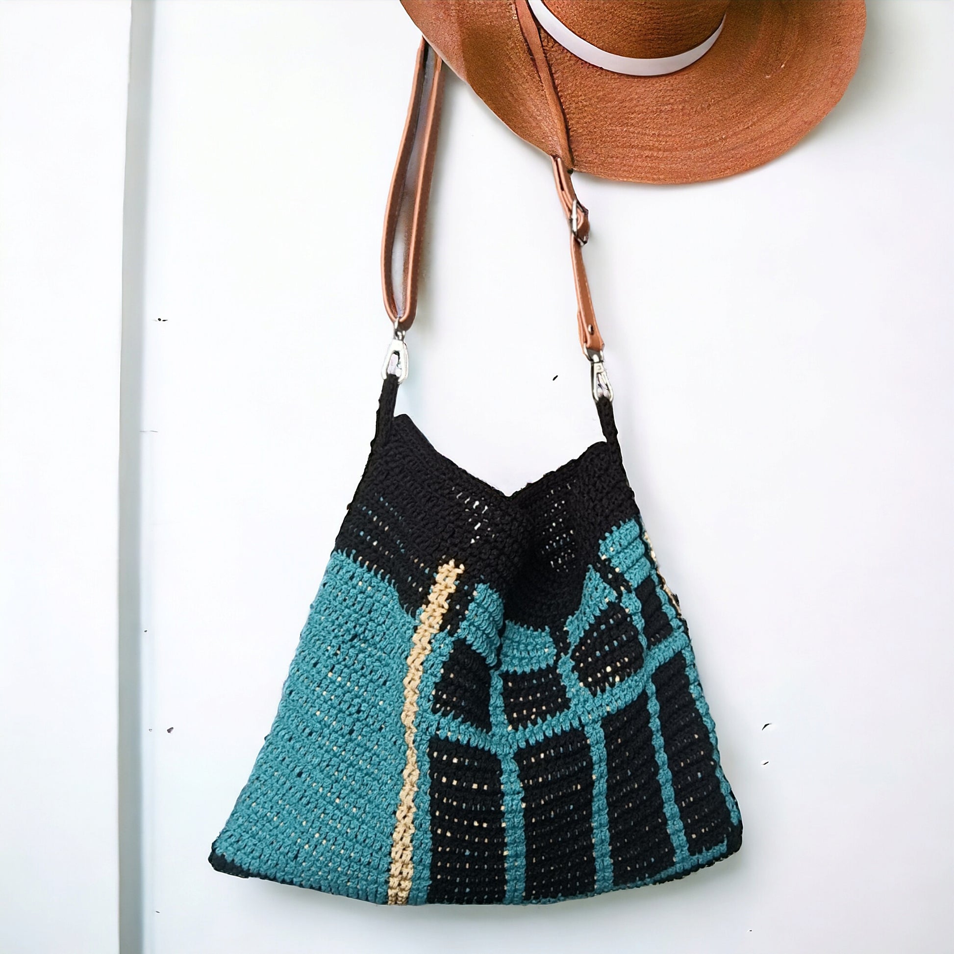 Borsa tote all'uncinetto - Quattroequarantotto