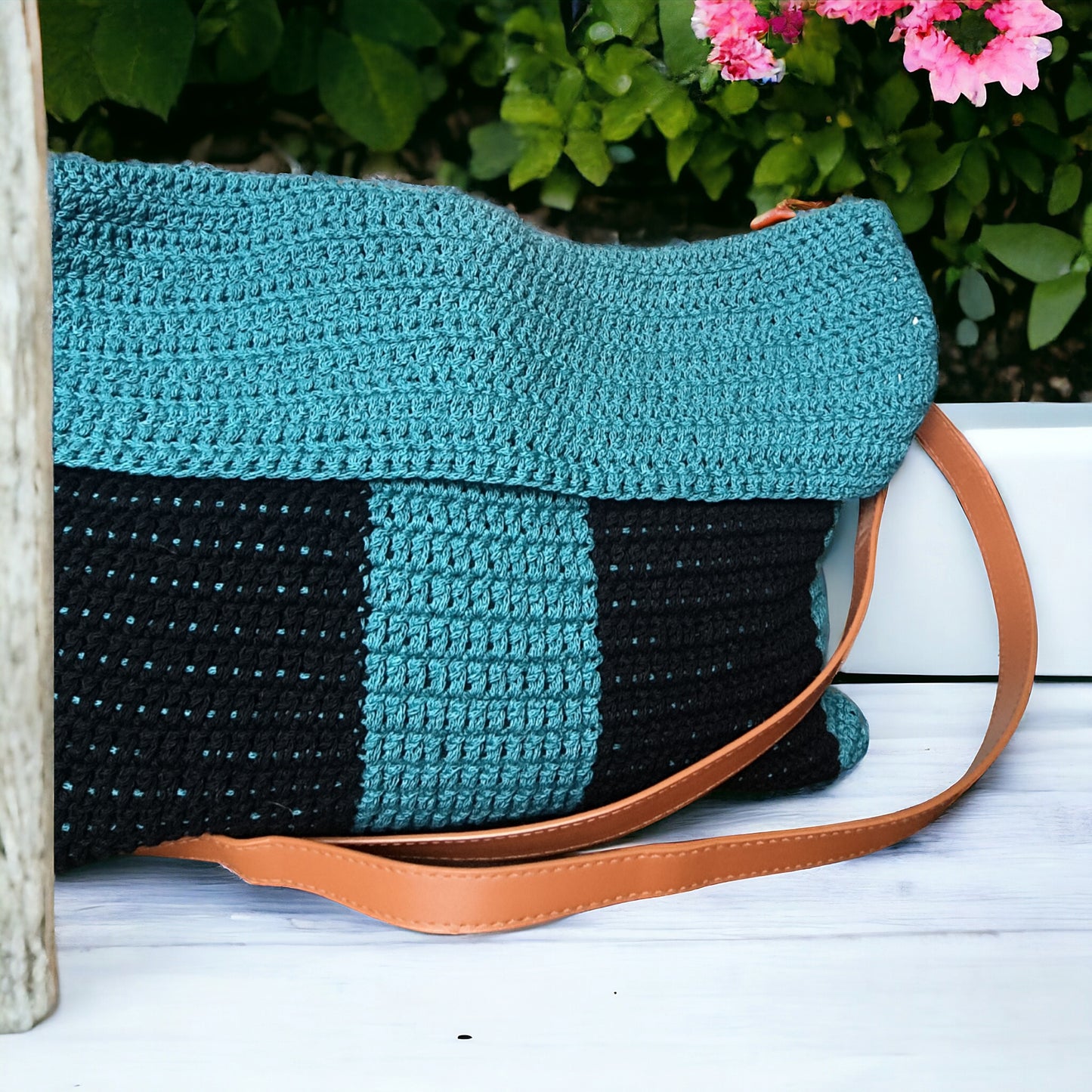 Borsa da spalla e tracolla all' uncinetto - Quattroequarantotto