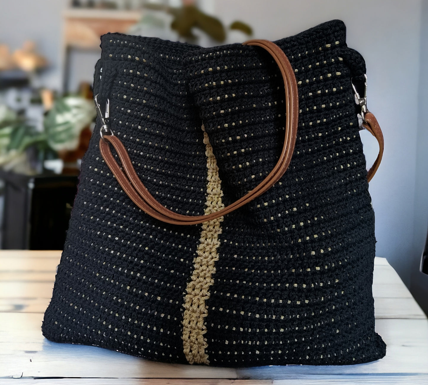 Borsa tote all'uncinetto - Quattroequarantotto