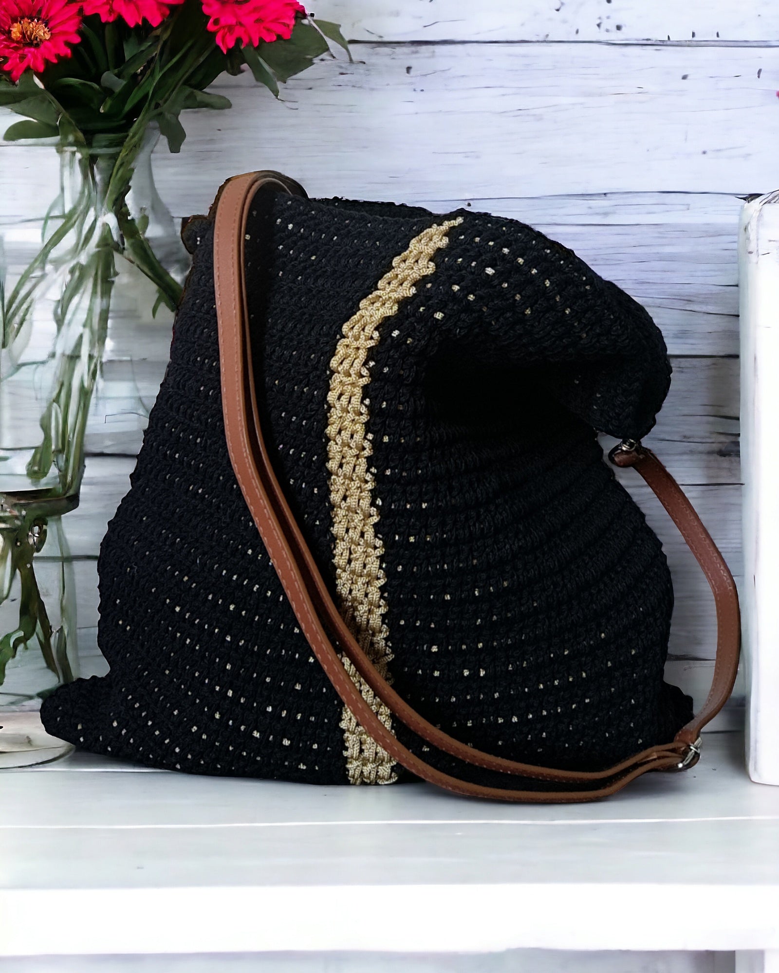 Borsa tote all'uncinetto - Quattroequarantotto