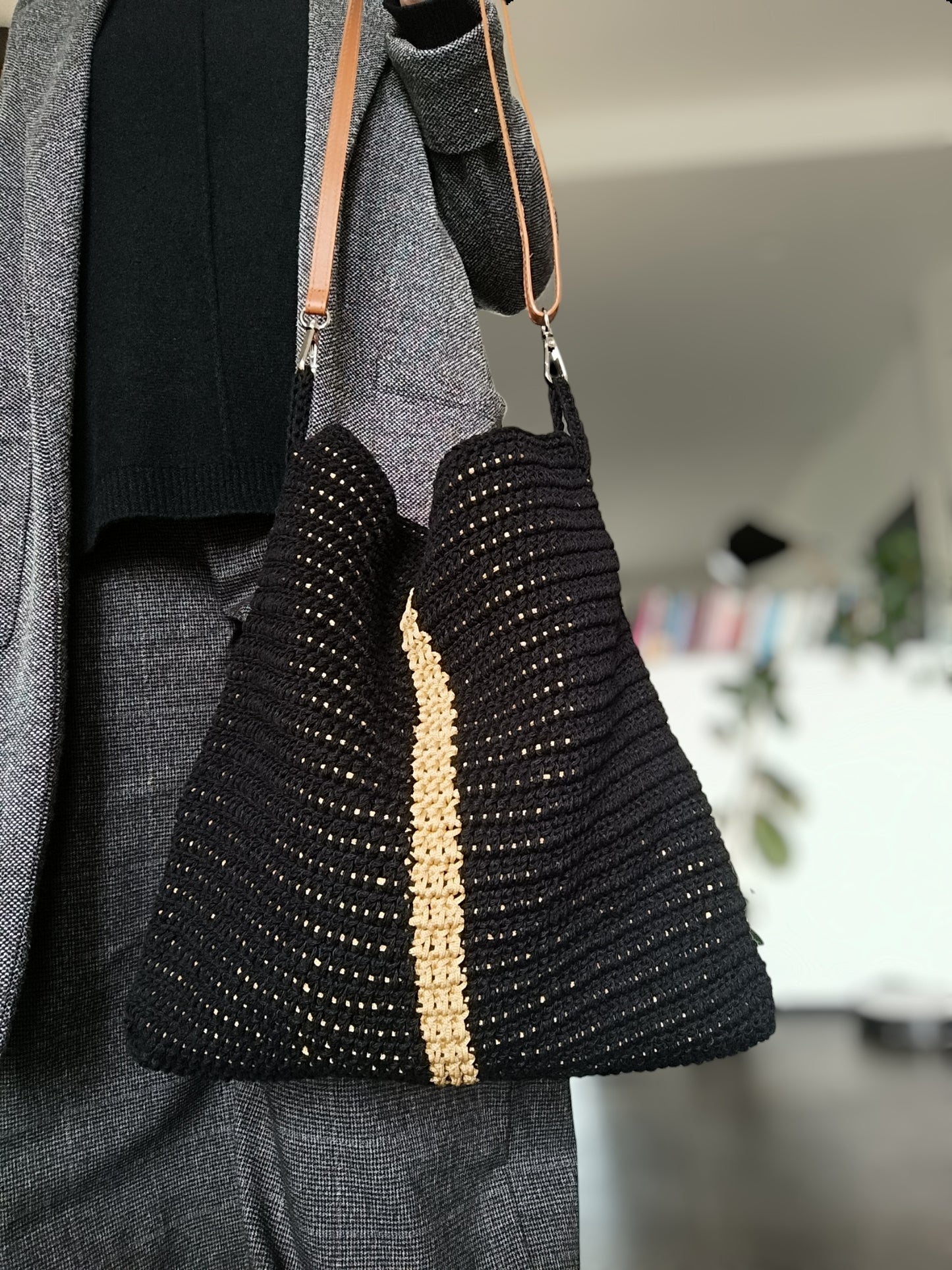 Borsa tote all'uncinetto - Quattroequarantotto