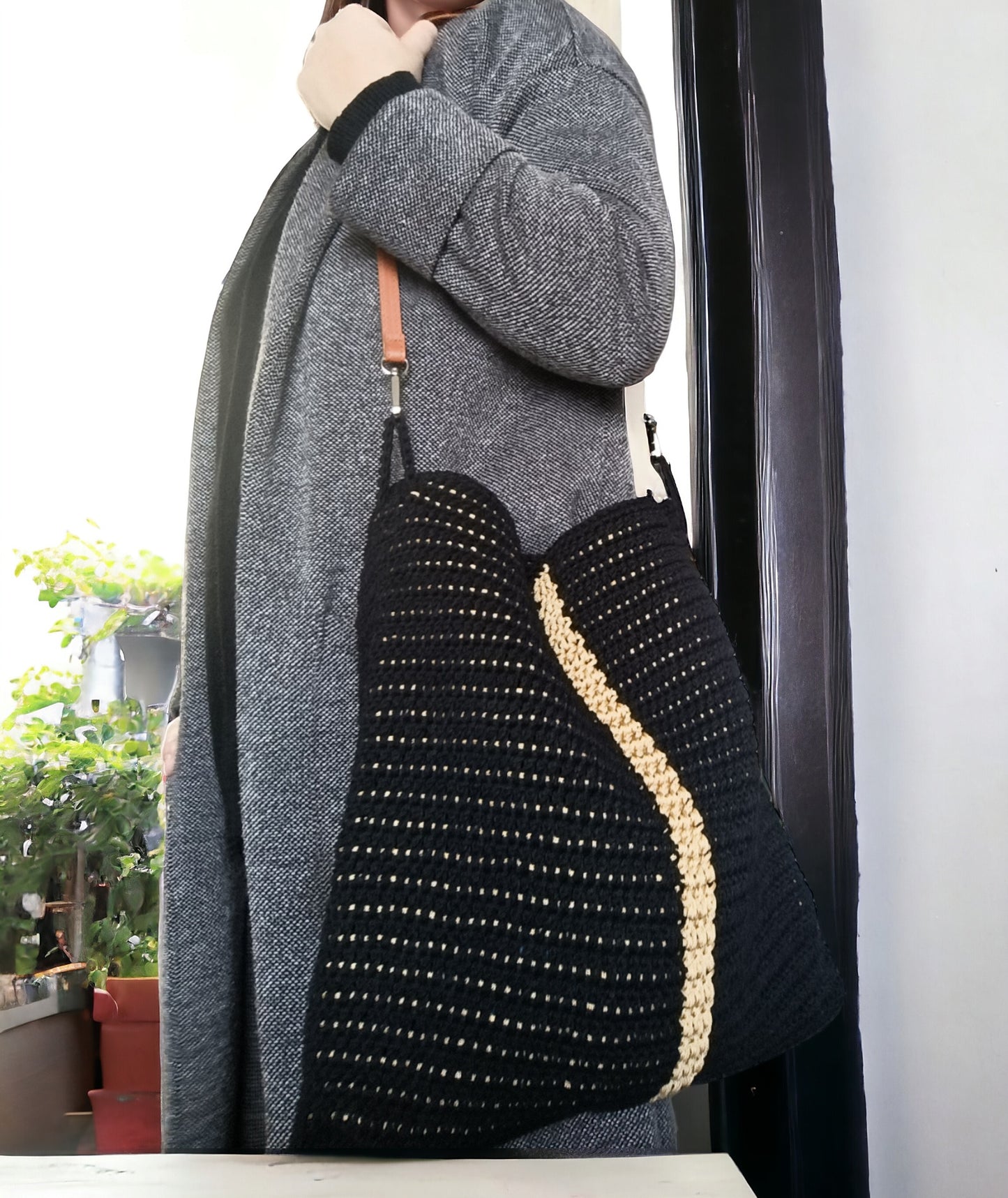 Borsa tote all'uncinetto - Quattroequarantotto