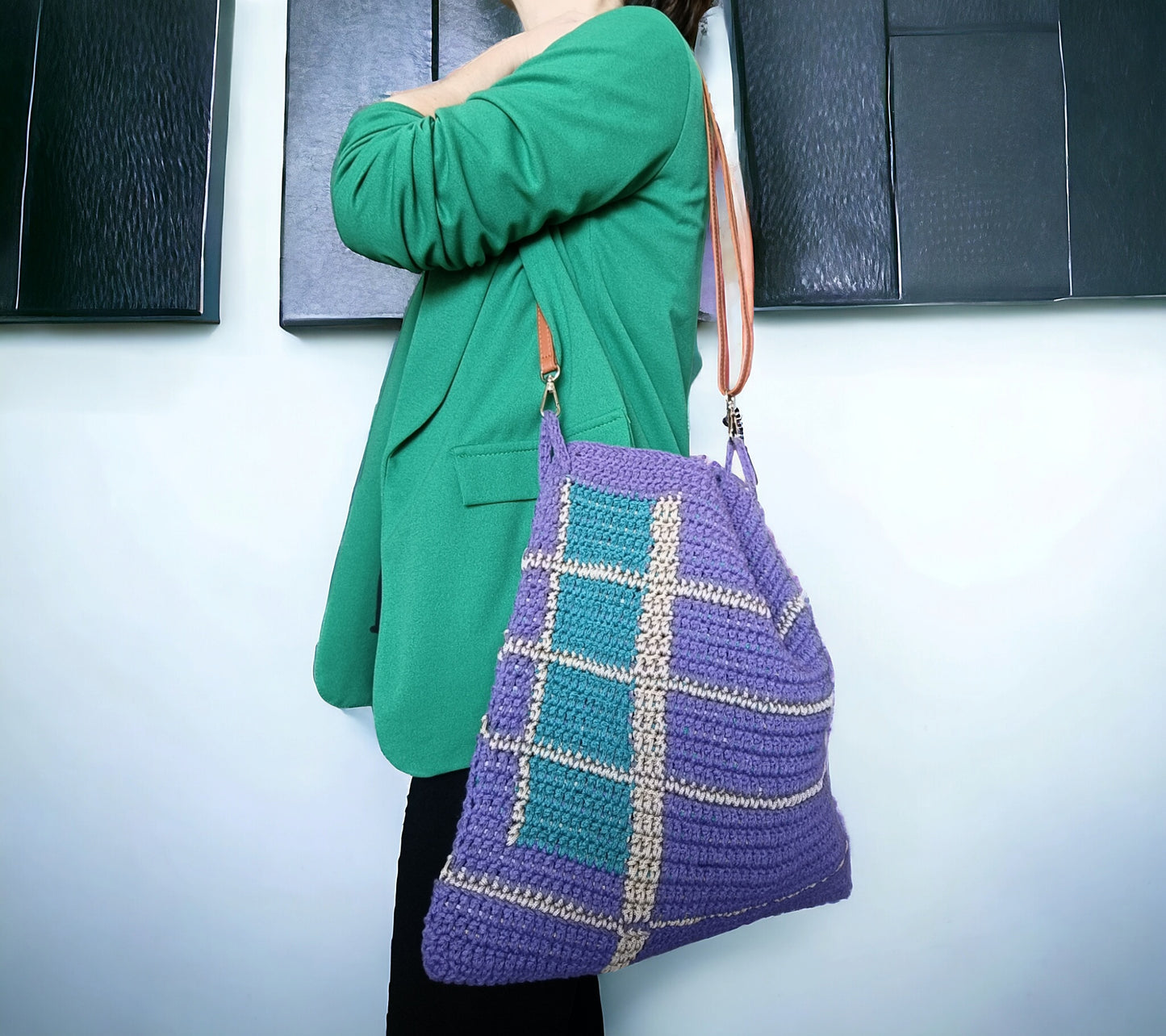 Borsa a spalla all'uncinetto - Quattroequarantotto