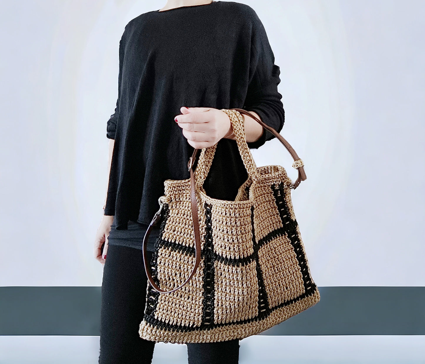 Borsa da spalla all'uncinetto