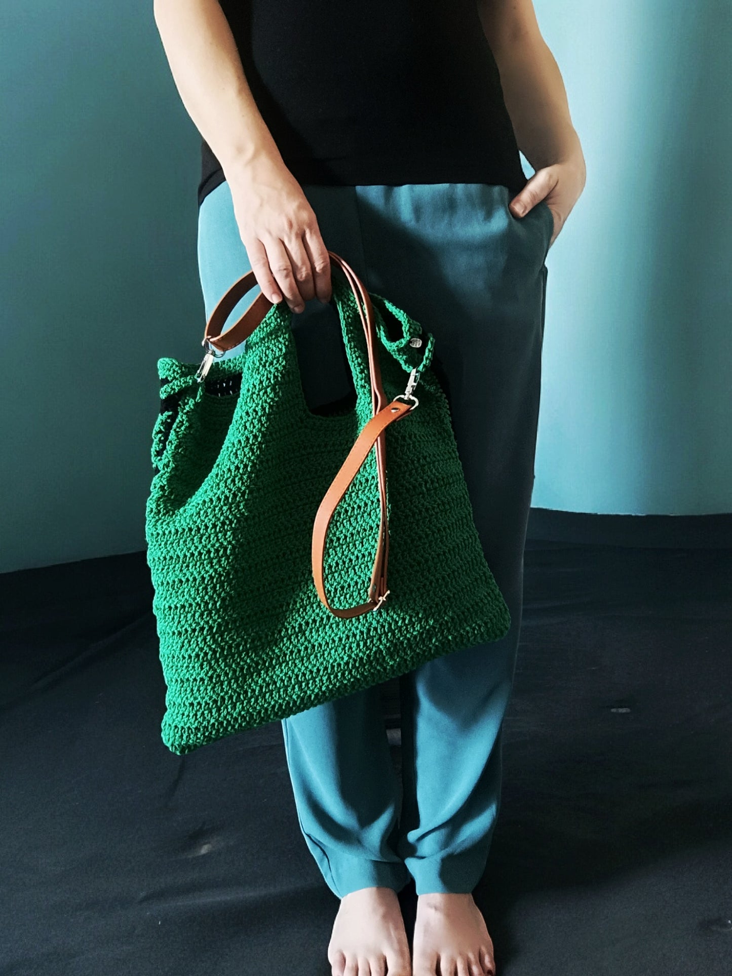 Borsa estiva all'uncinetto