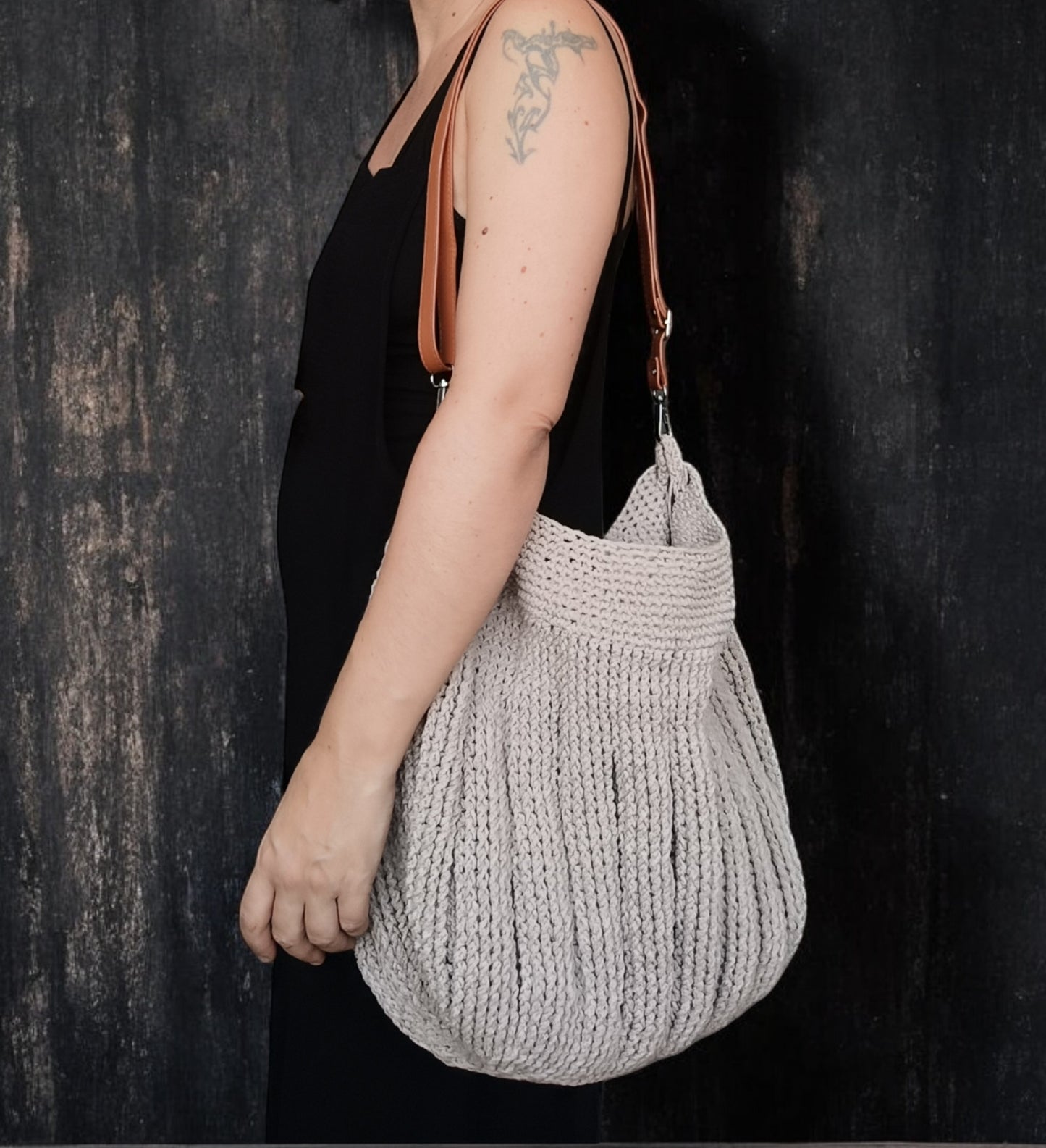Borsa da spalla all'uncinetto