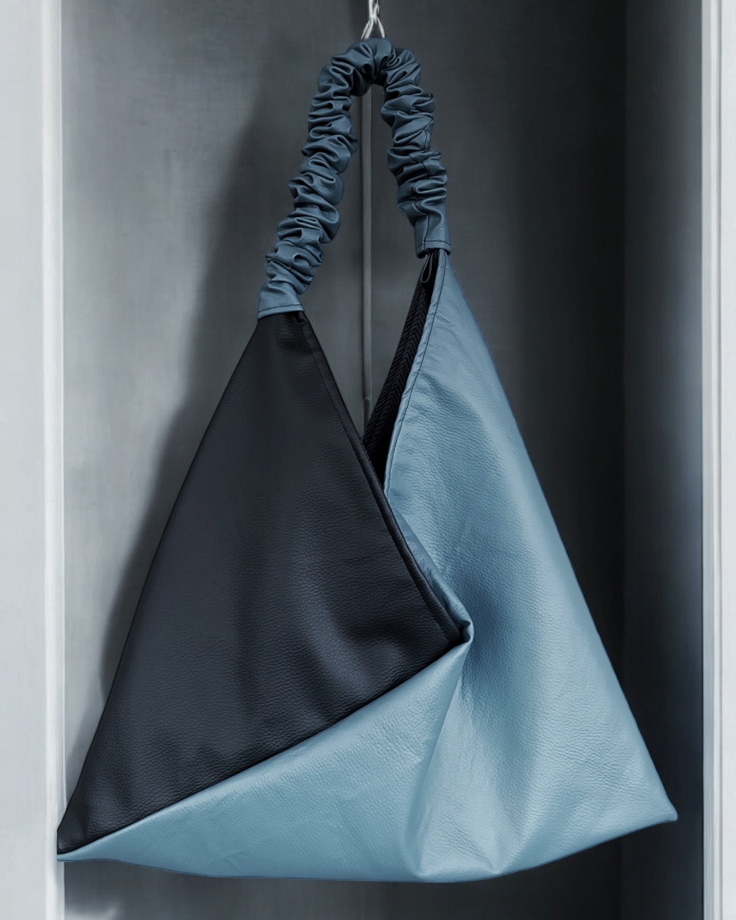 Borsa origami in pelle sintetica