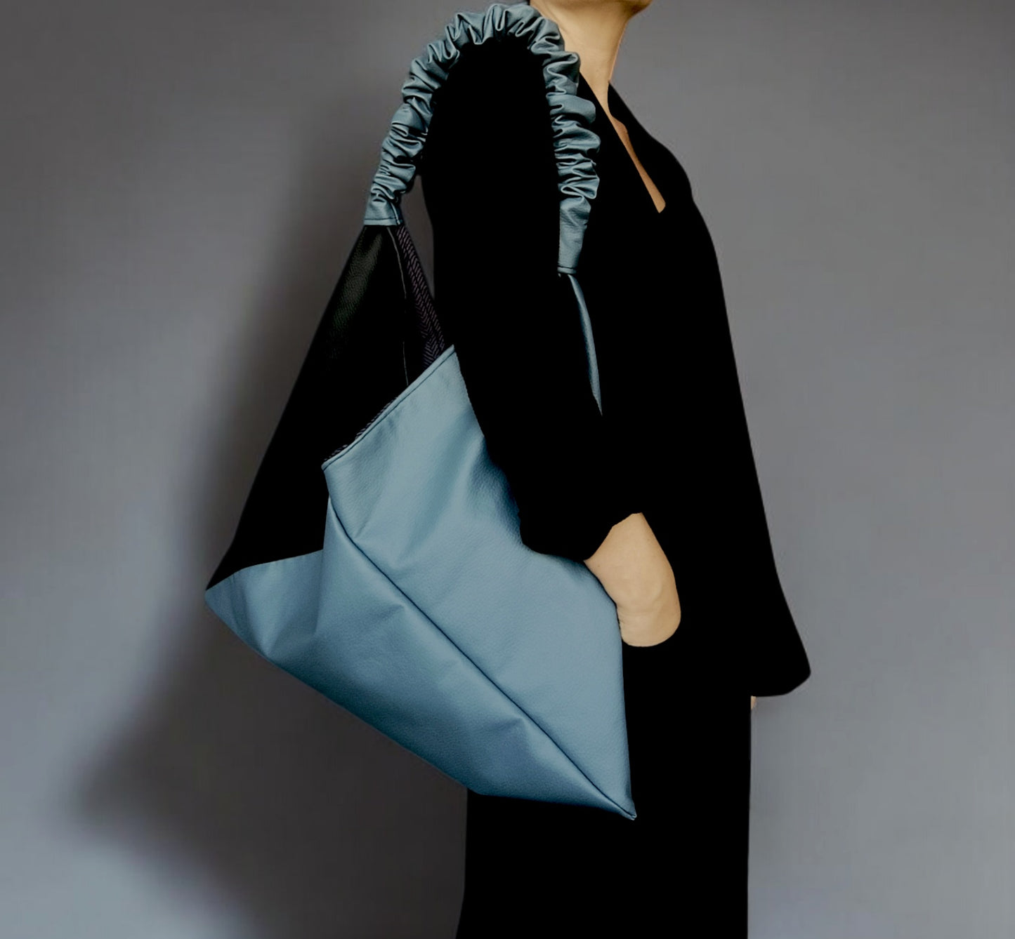 Borsa origami in pelle sintetica
