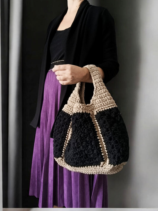 Borsa a mano all'uncinetto