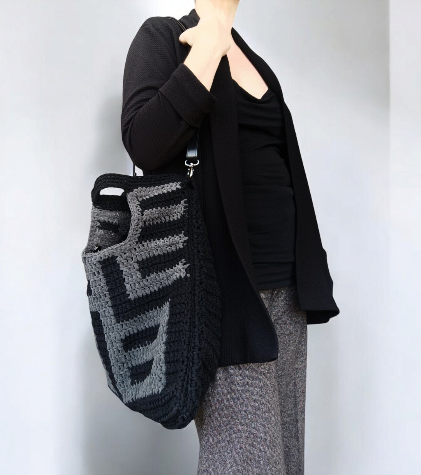 Borsa invernale all'uncinetto