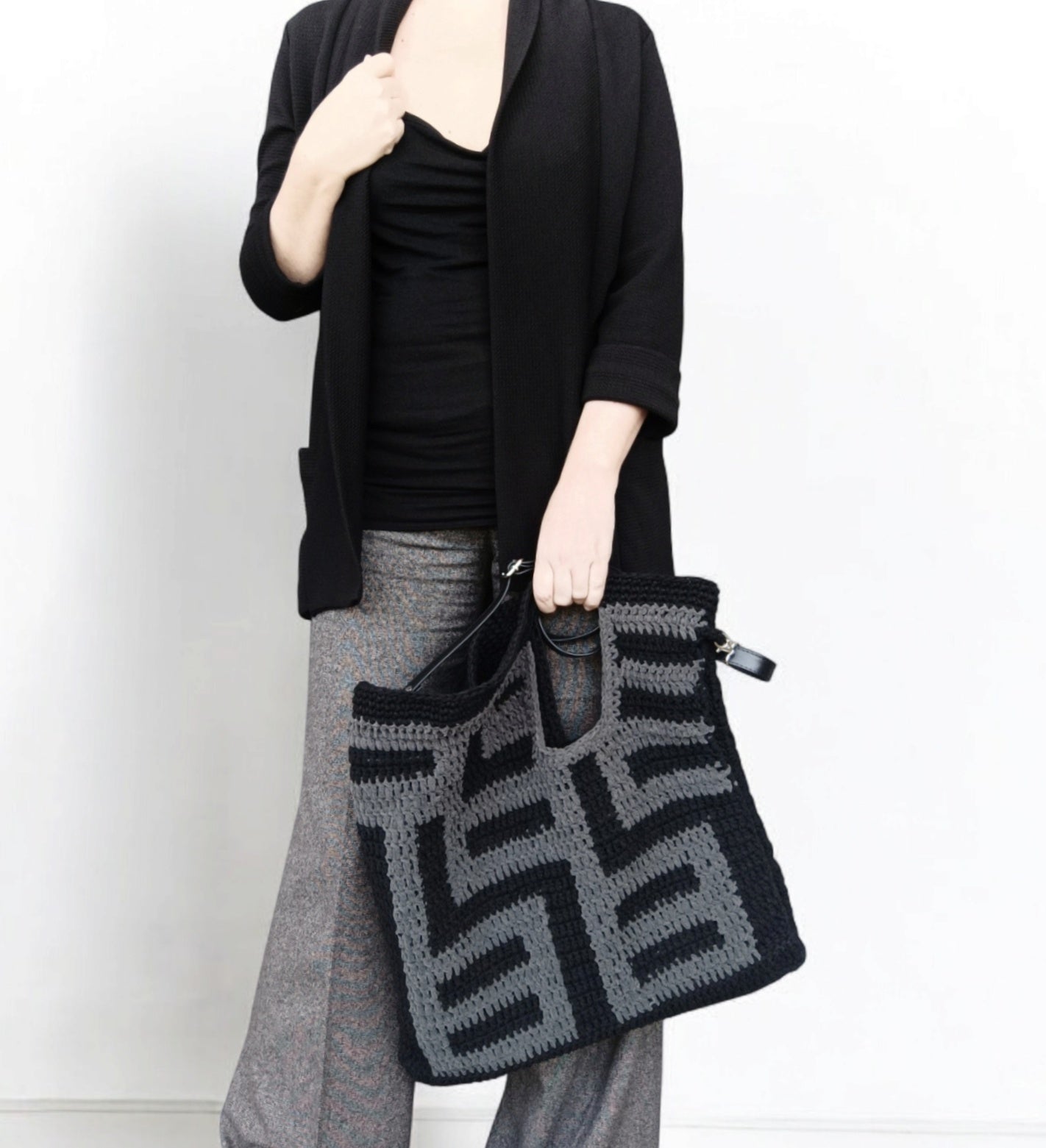 Borsa invernale all'uncinetto