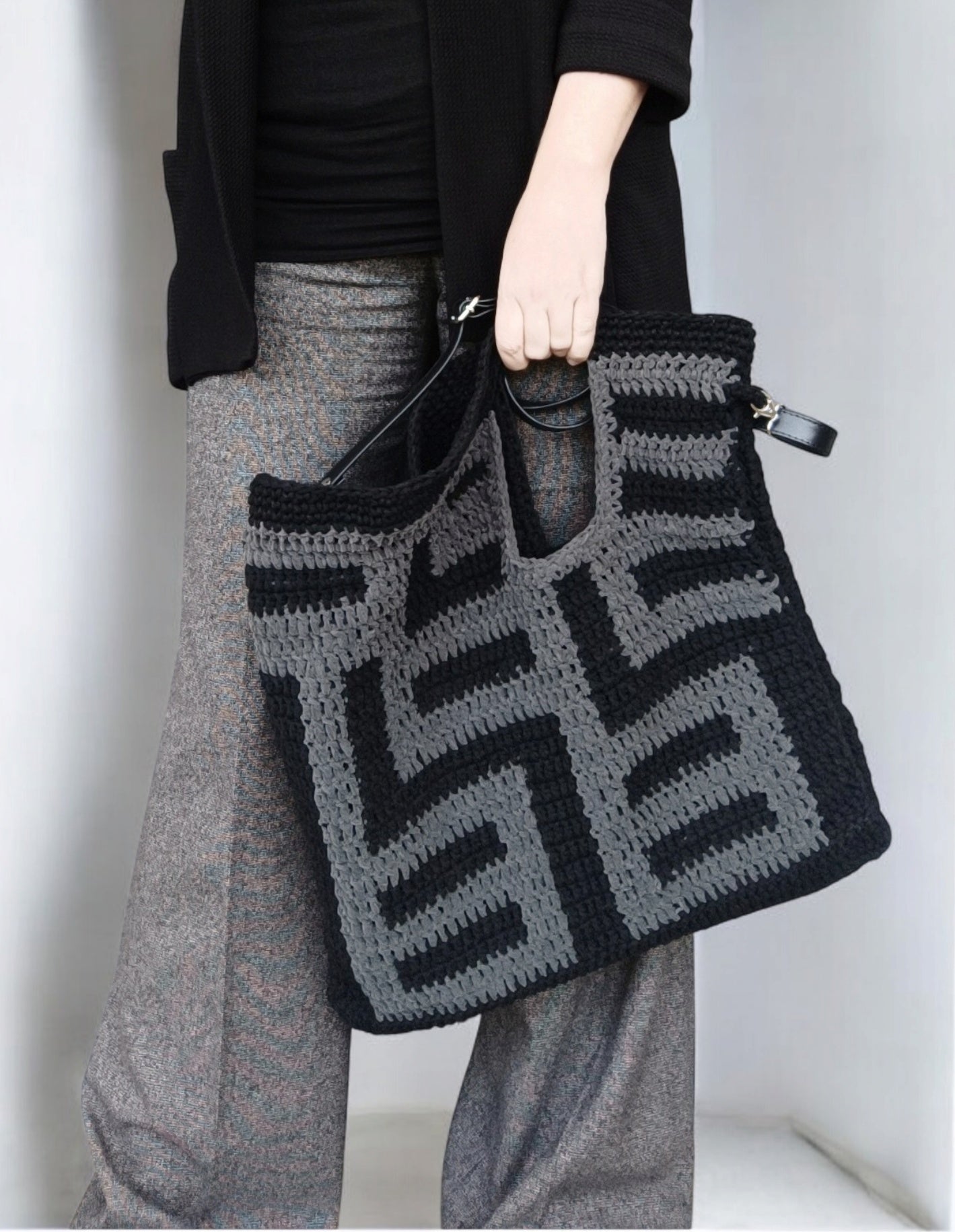 Borsa invernale all'uncinetto