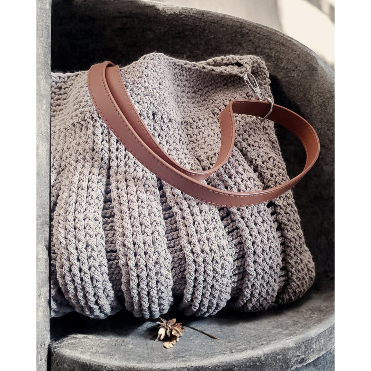 Borsa da spalla all'uncinetto