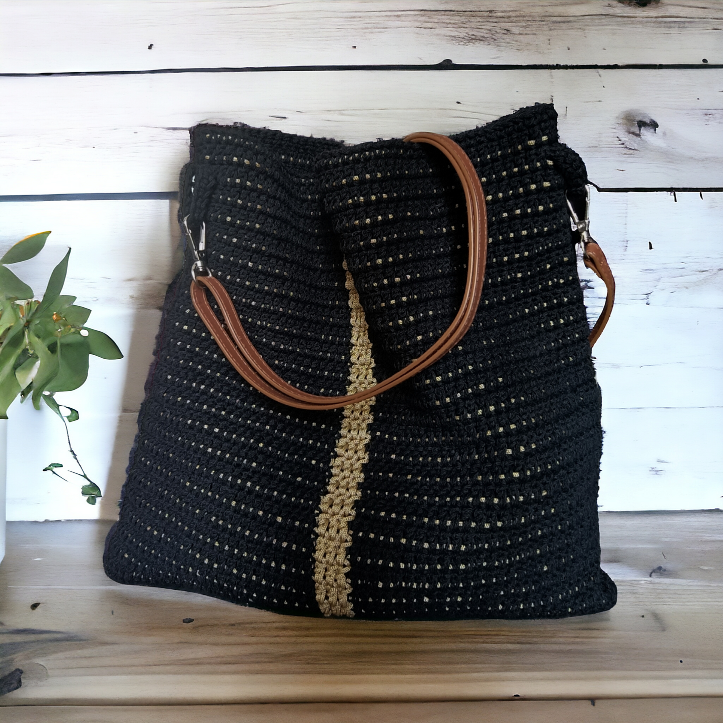 Borsa tote all'uncinetto - Quattroequarantotto
