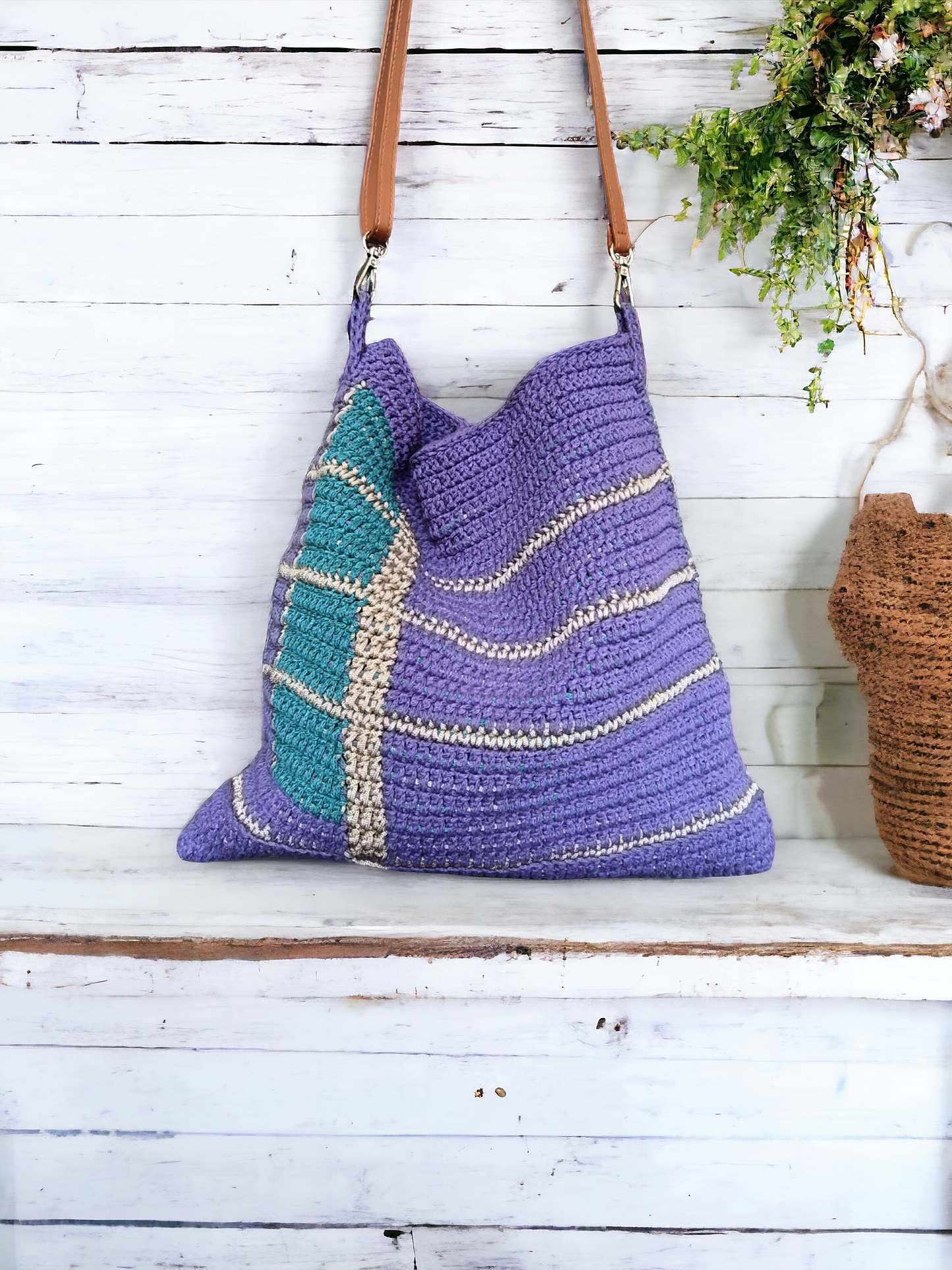 Borsa a spalla all'uncinetto - Quattroequarantotto