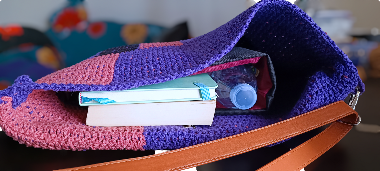 Borsa da spalla all' uncinetto