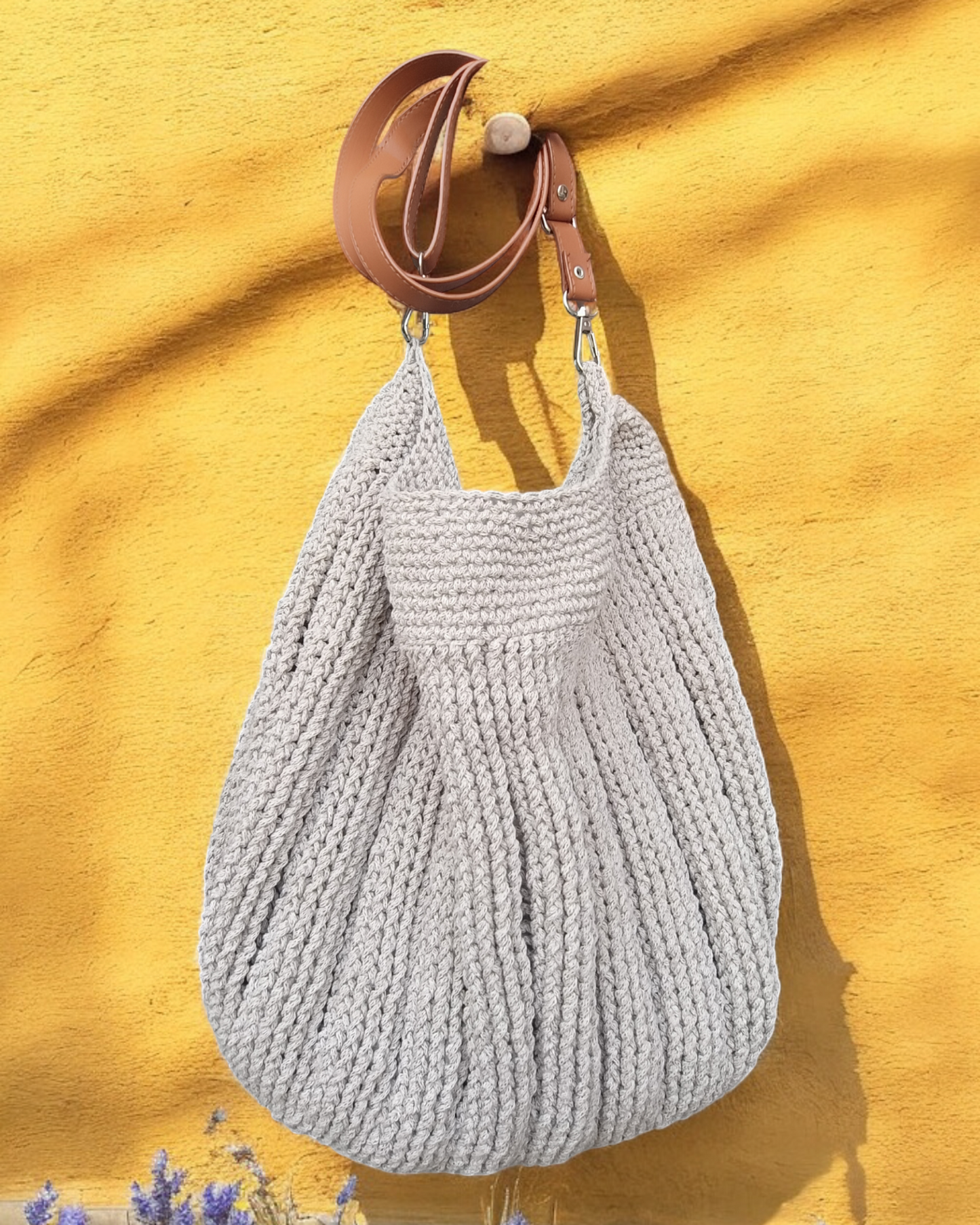 Borsa da spalla all'uncinetto