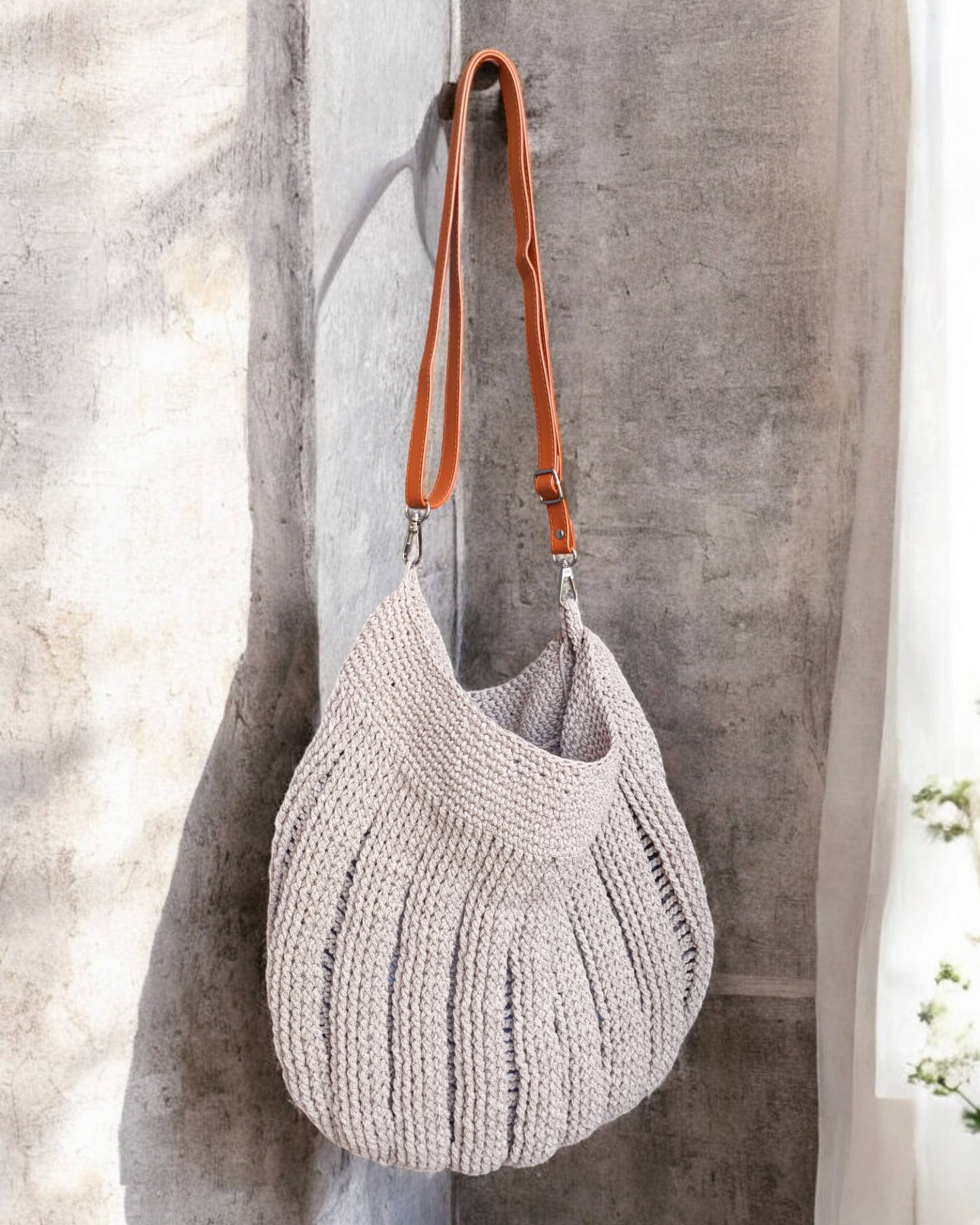 Borsa da spalla all'uncinetto