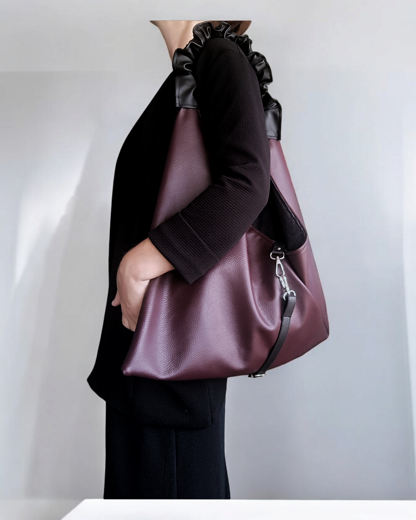 Borsa origami in pelle sintetica