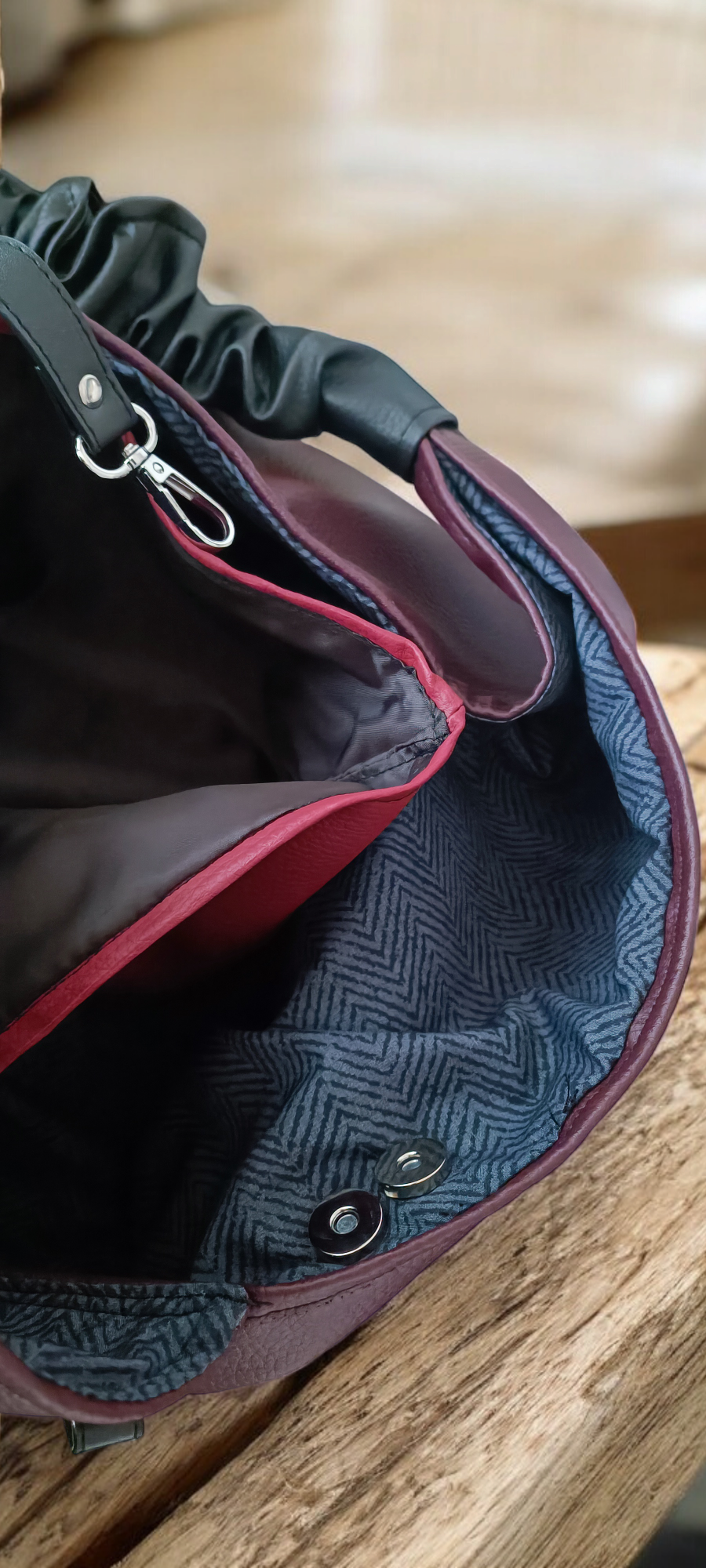 Borsa origami in pelle sintetica