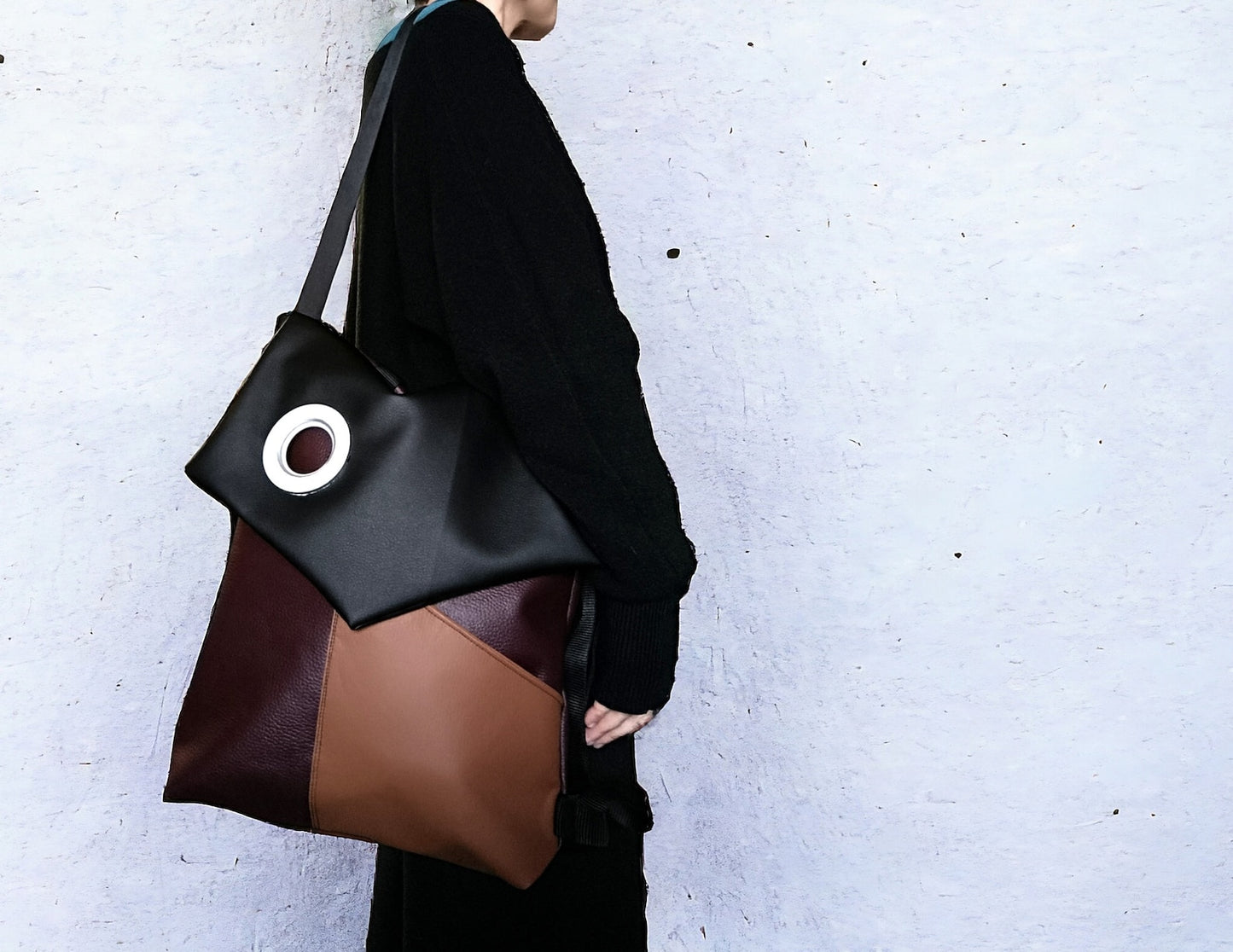 Zaino donna, borse convertibili, borsa zaino in pelle sintetica, zaino impermeabile, borse fatte a mano, borse a spalla, idea regalo per lei - Quattroequarantotto
