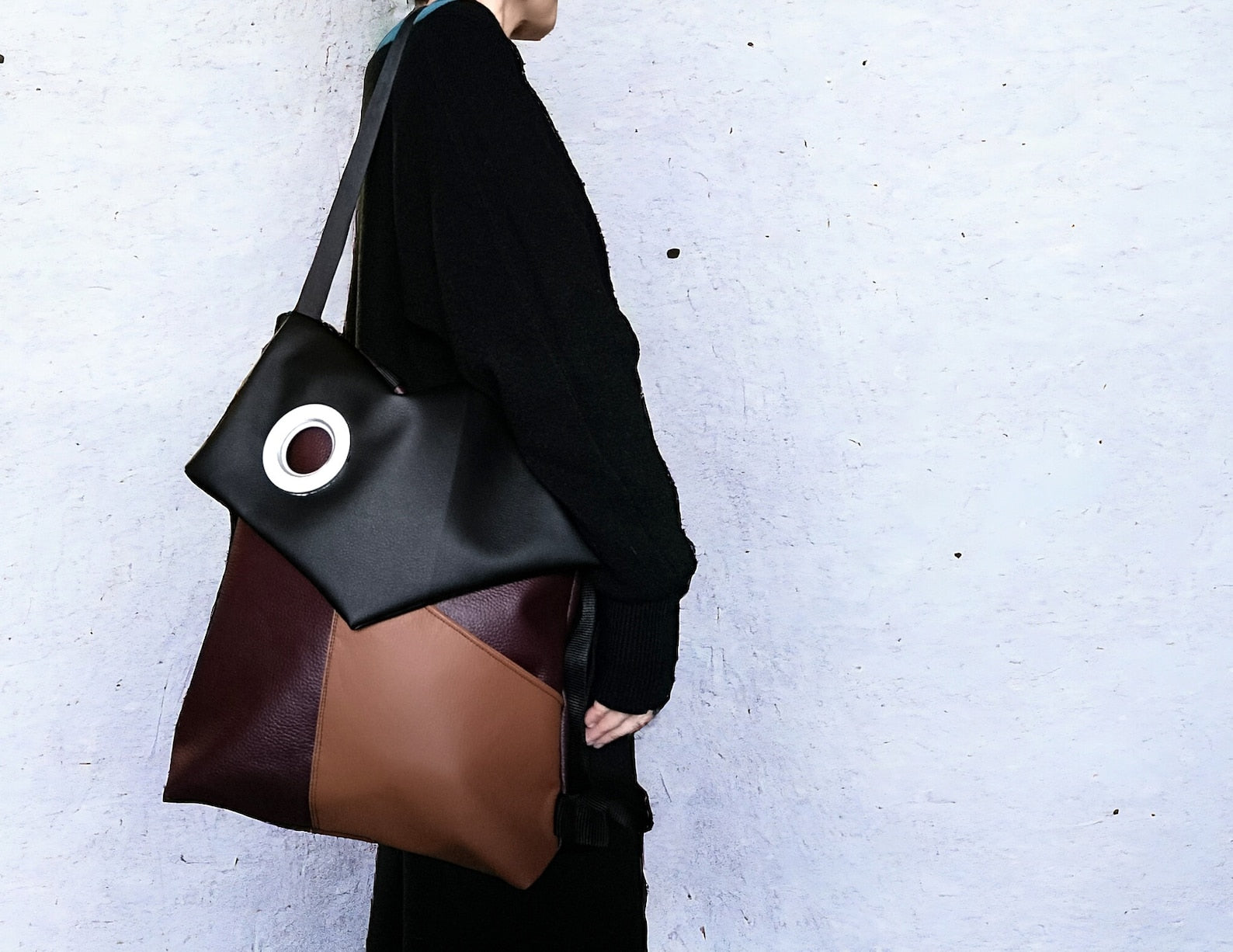 Zaino donna, borse convertibili, borsa zaino in pelle sintetica, zaino impermeabile, borse fatte a mano, borse a spalla, idea regalo per lei - Quattroequarantotto