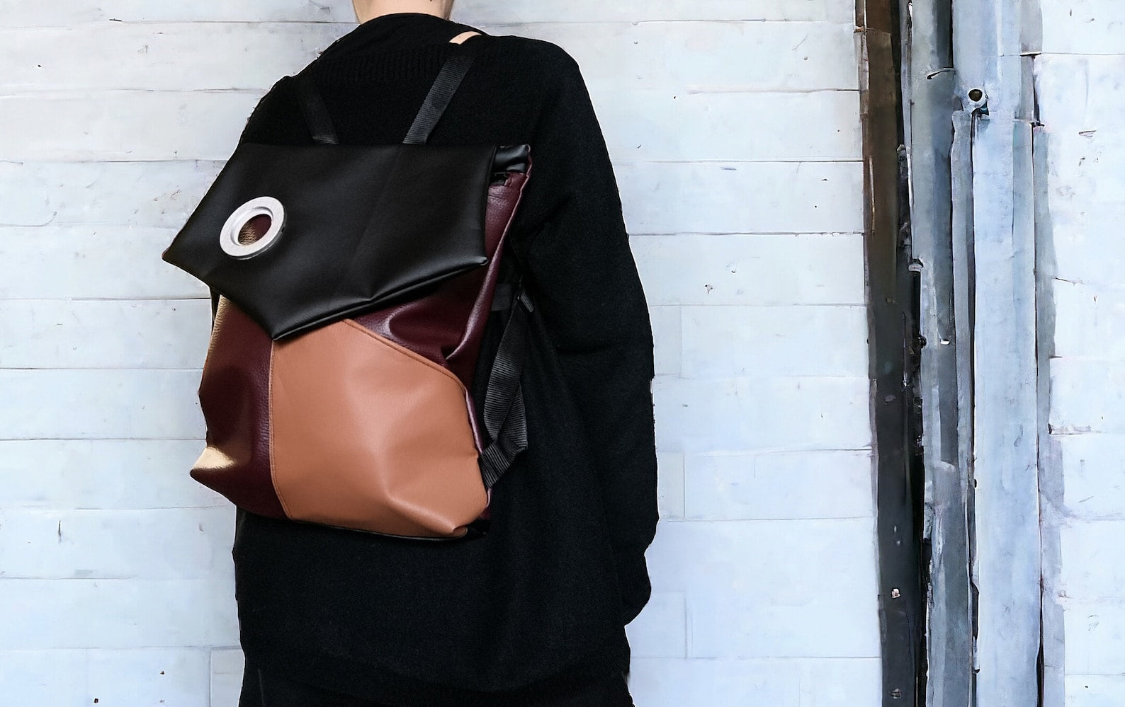 Zaino donna, borse convertibili, borsa zaino in pelle sintetica, zaino impermeabile, borse fatte a mano, borse a spalla, idea regalo per lei - Quattroequarantotto