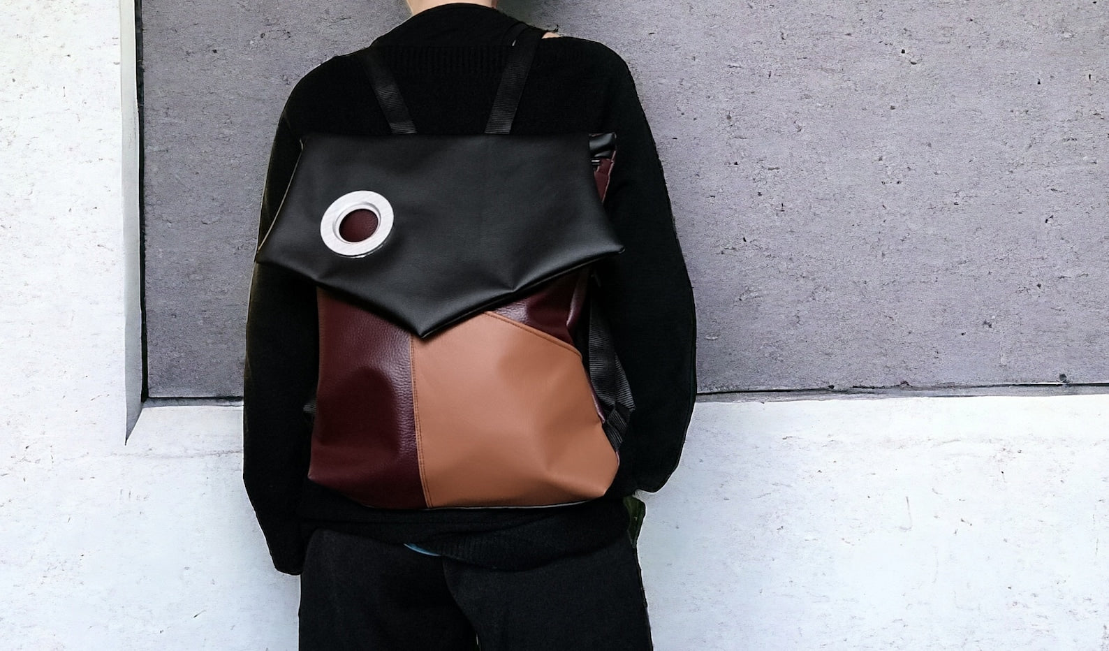 Zaino donna, borse convertibili, borsa zaino in pelle sintetica, zaino impermeabile, borse fatte a mano, borse a spalla, idea regalo per lei - Quattroequarantotto