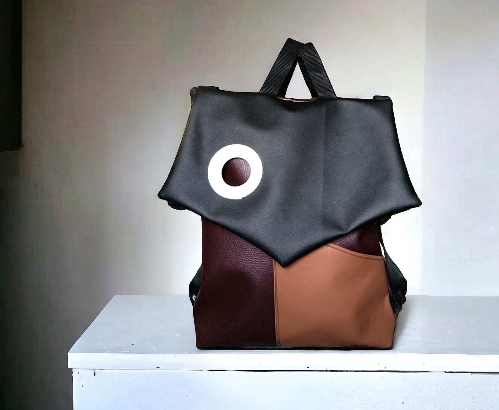 Zaino donna, borse convertibili, borsa zaino in pelle sintetica, zaino impermeabile, borse fatte a mano, borse a spalla, idea regalo per lei - Quattroequarantotto