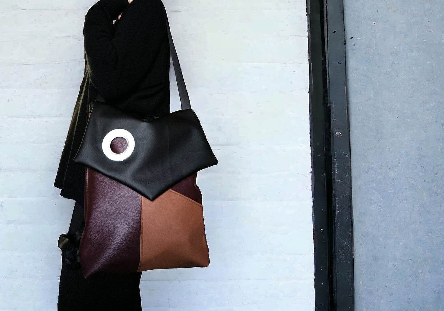 Zaino donna, borse convertibili, borsa zaino in pelle sintetica, zaino impermeabile, borse fatte a mano, borse a spalla, idea regalo per lei - Quattroequarantotto
