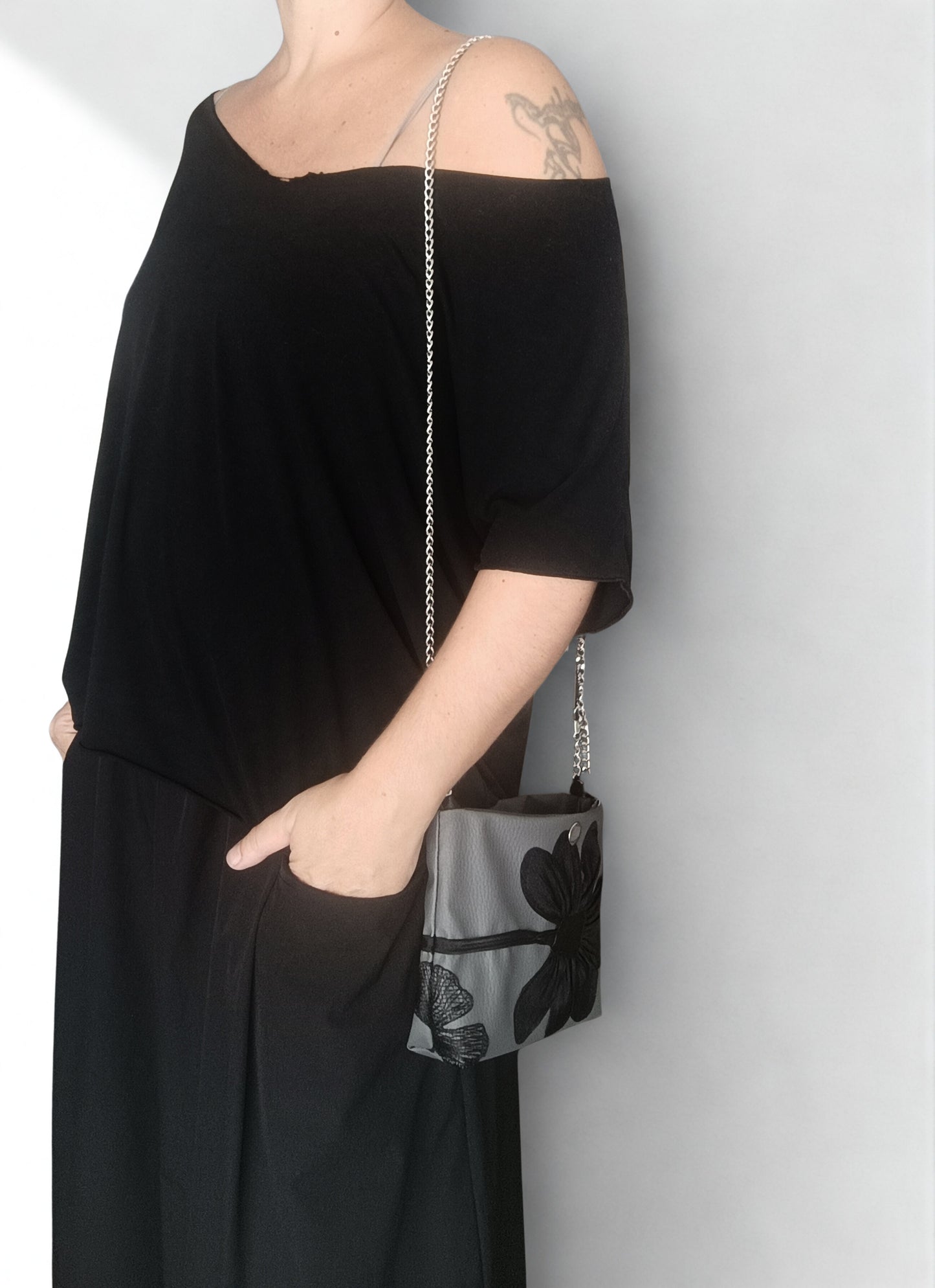 Mini bag grigia