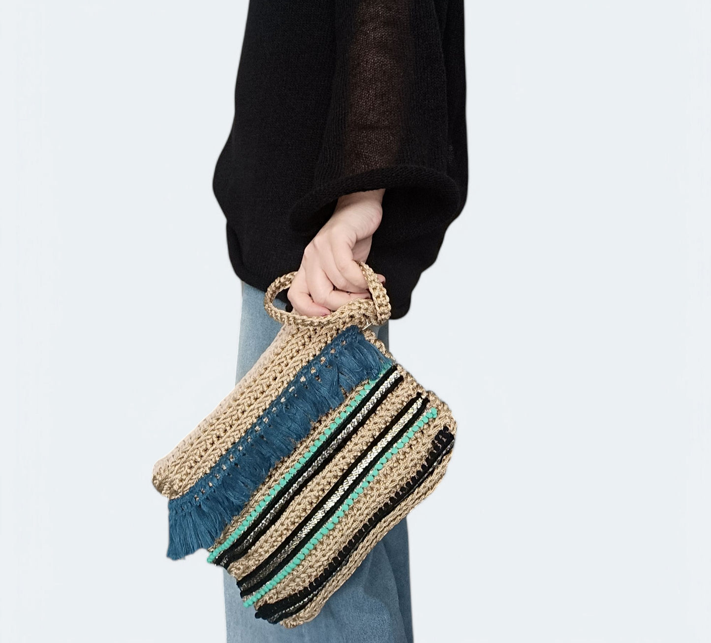 Pochette estiva all'uncinetto