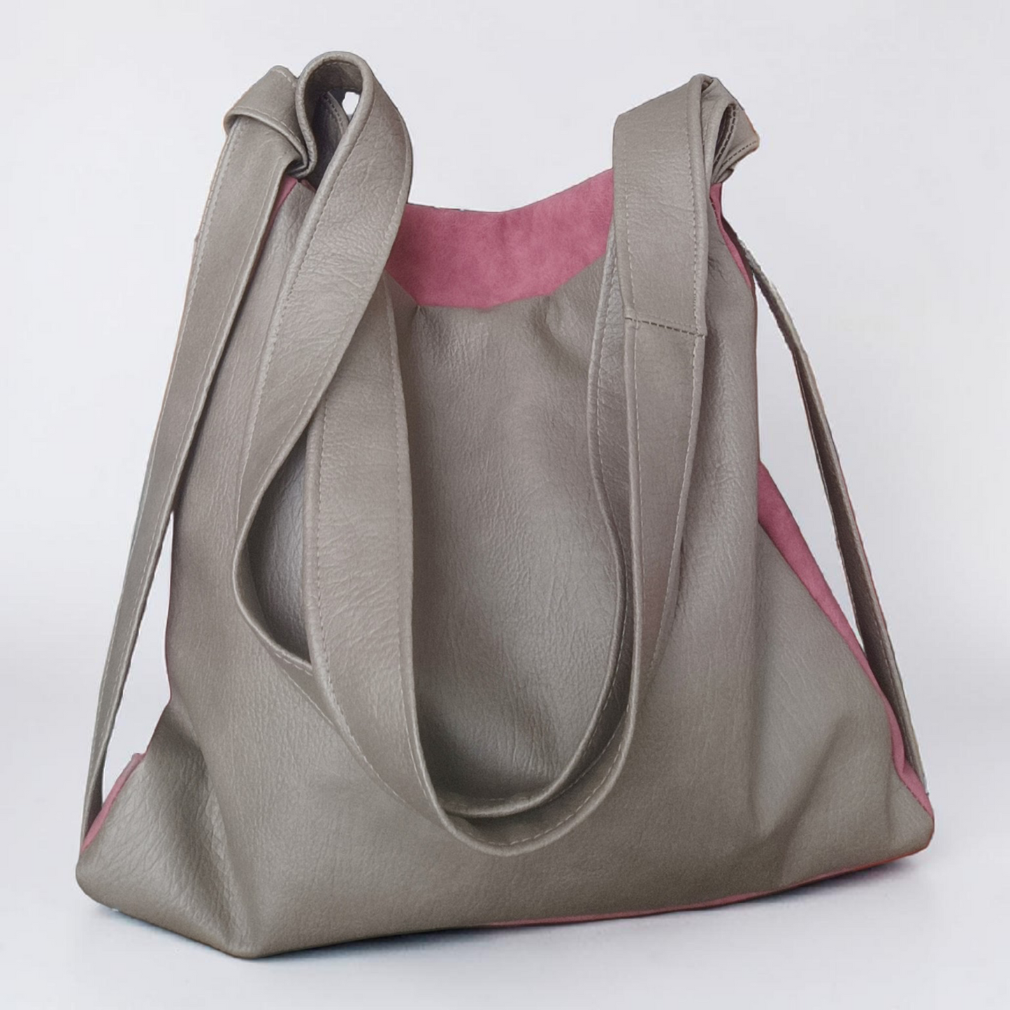 Borsa convertibile in zainetto in pelle cruelty free