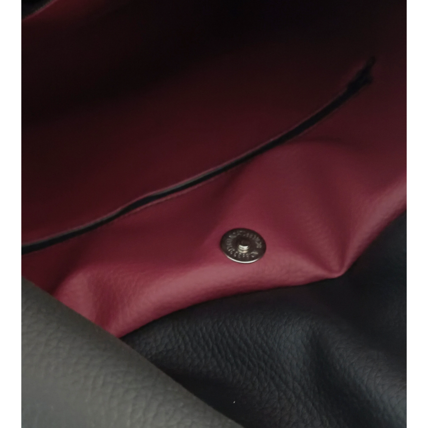 Borsa zaino in pelle sintetica rossa
