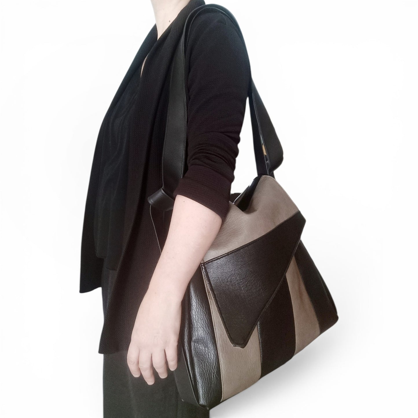 Borsa zaino in pelle sintetica