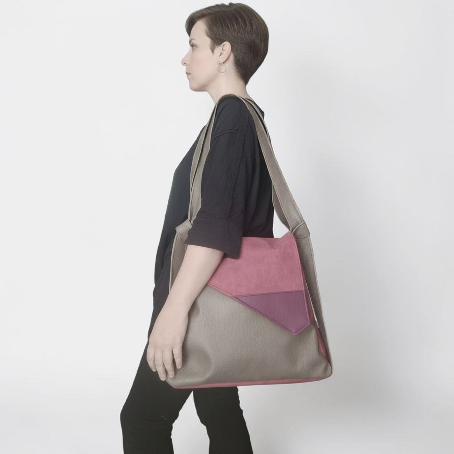 Borsa convertibile in zainetto in pelle cruelty free