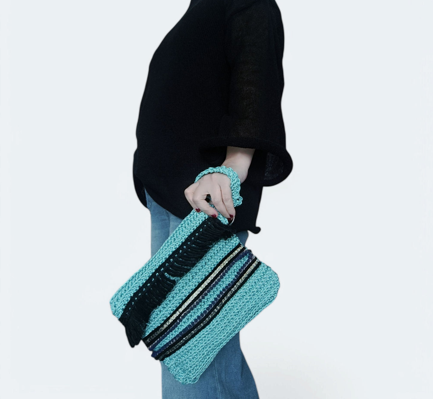 Pochette estiva all'uncinetto in stile boho chic