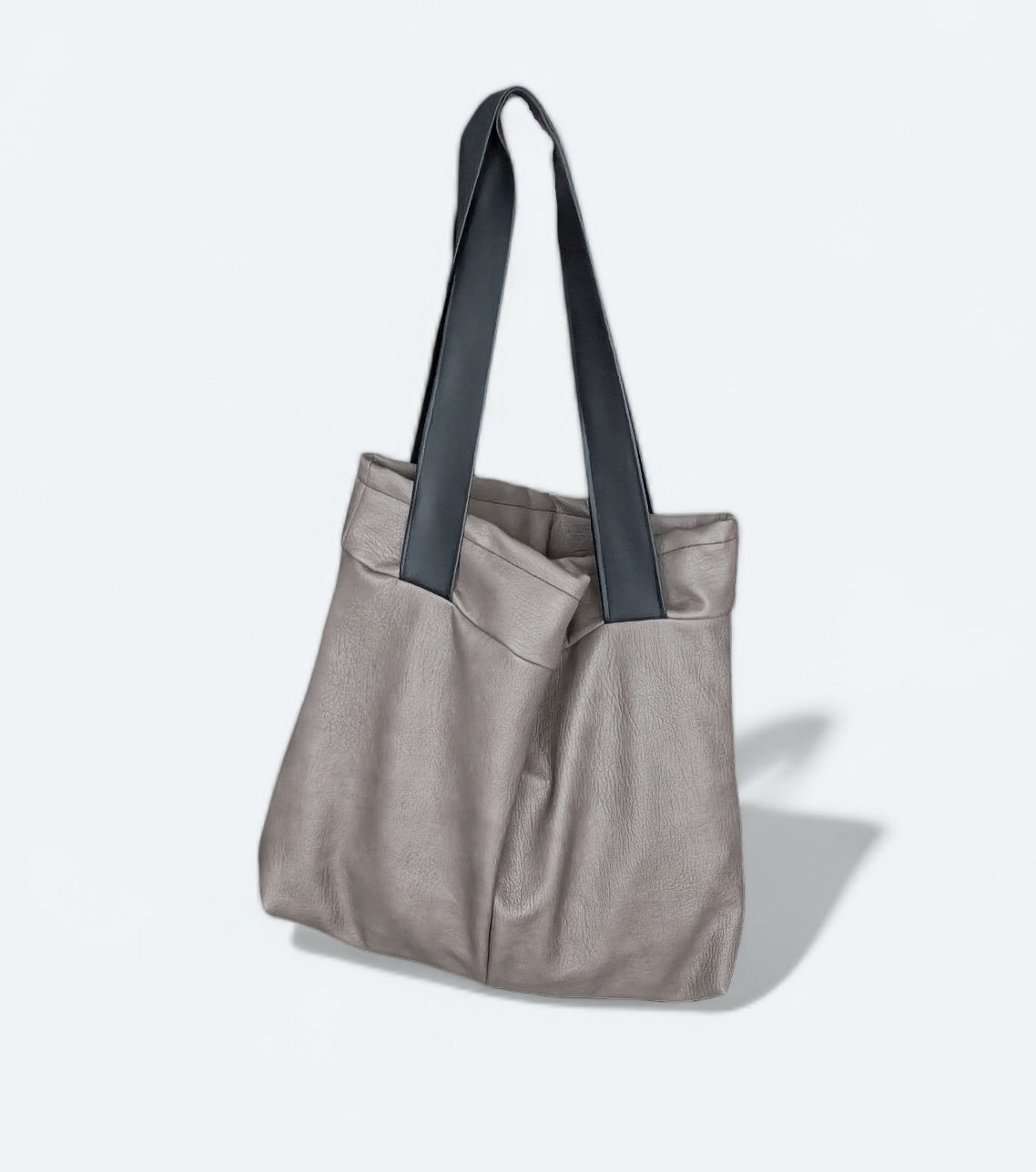 Maxi bag in pelle sintetica
