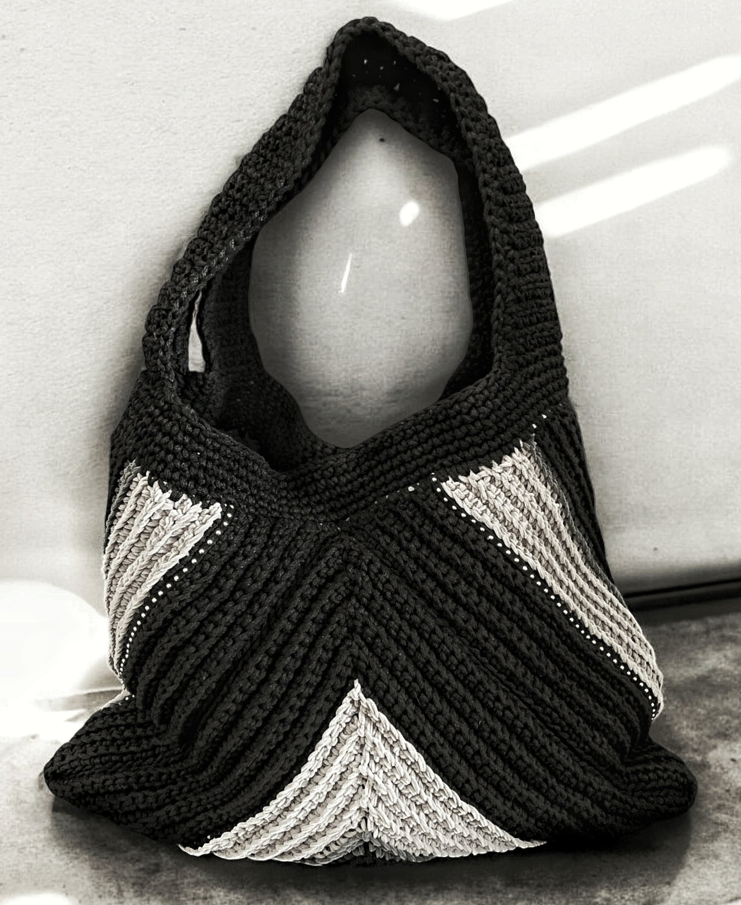 Borsa da spalla all'uncinetto