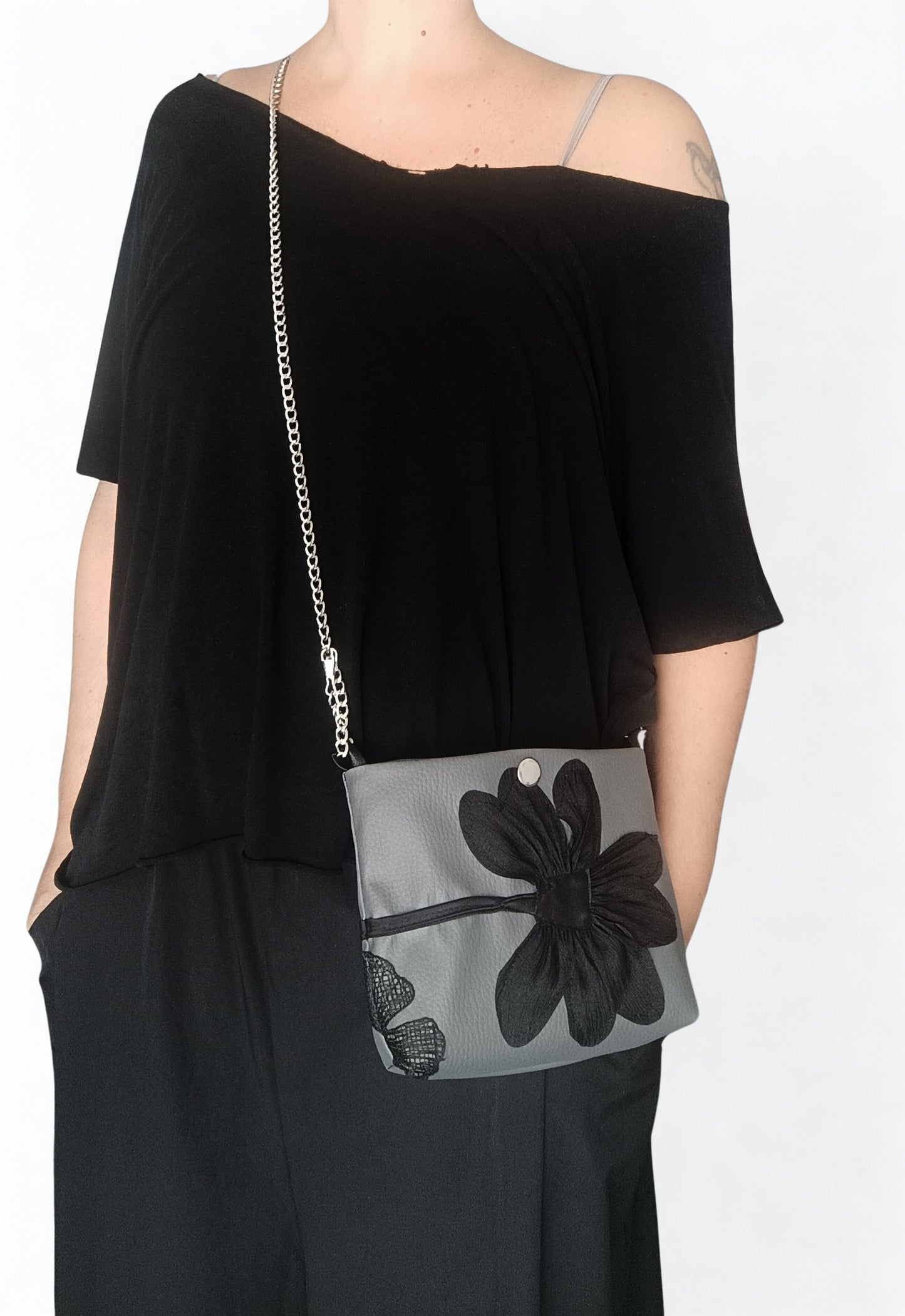Mini bag grigia