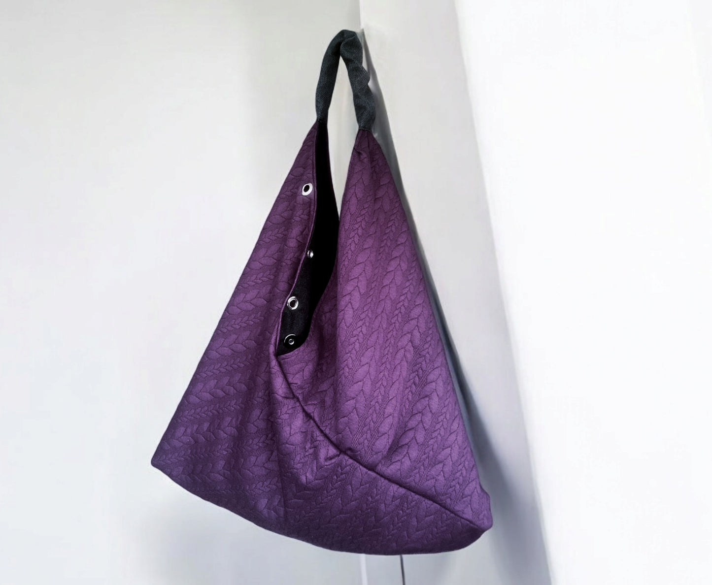 Borsa origami in tessuto invernale