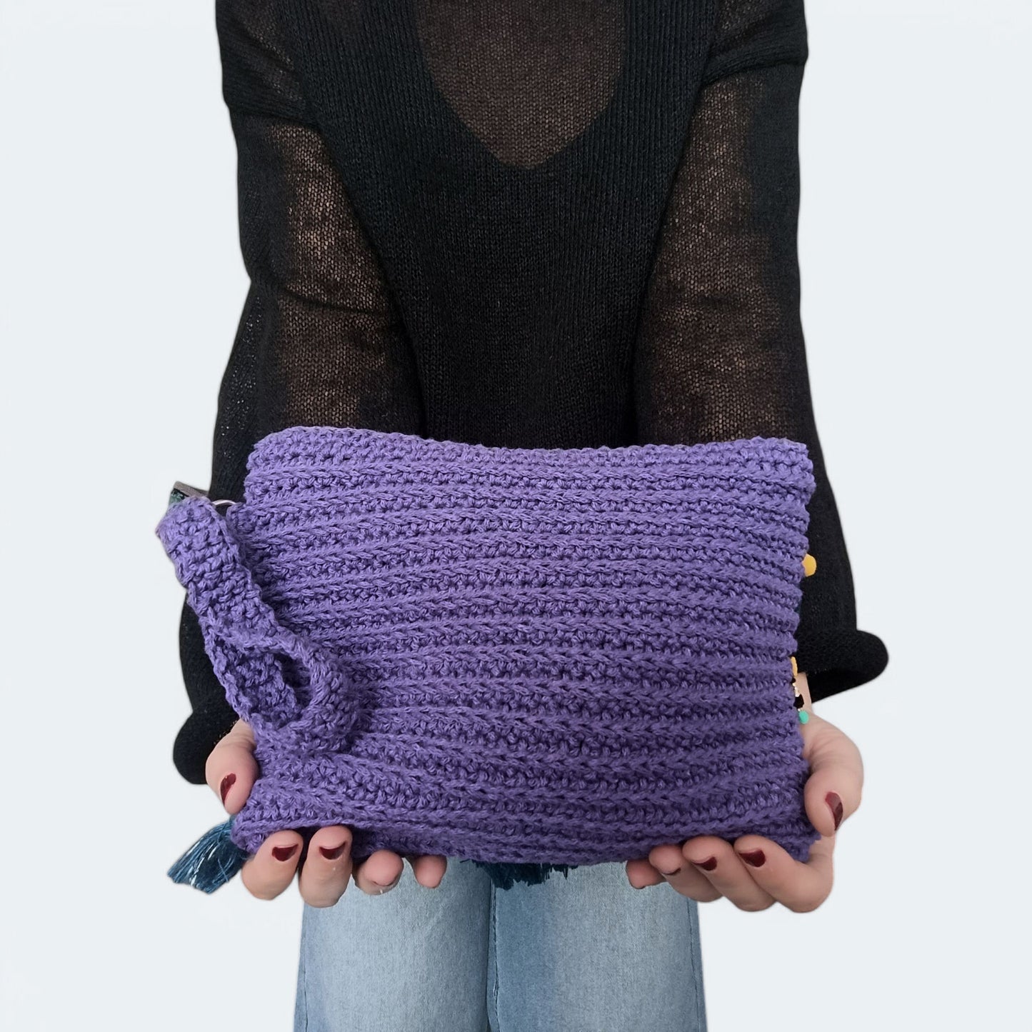 Pochette rettangolare in stile boho chic