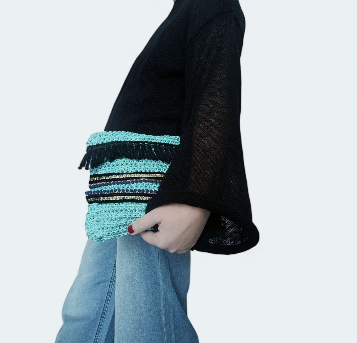 Pochette estiva all'uncinetto in stile boho chic