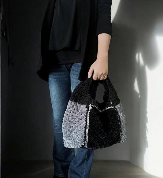 Borsa a mano in ciniglia